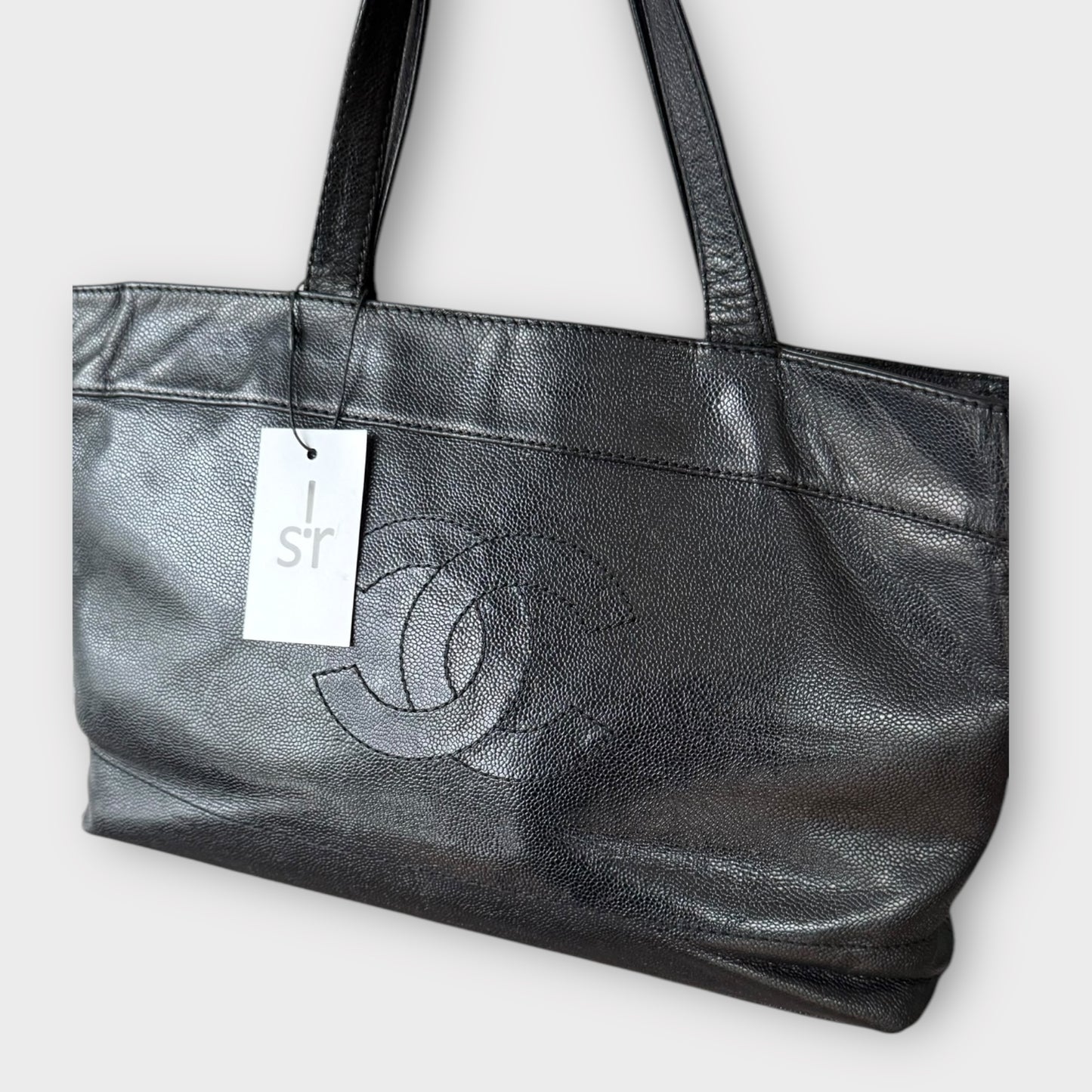 CHANEL Shopper Caviar Leder Schwarz