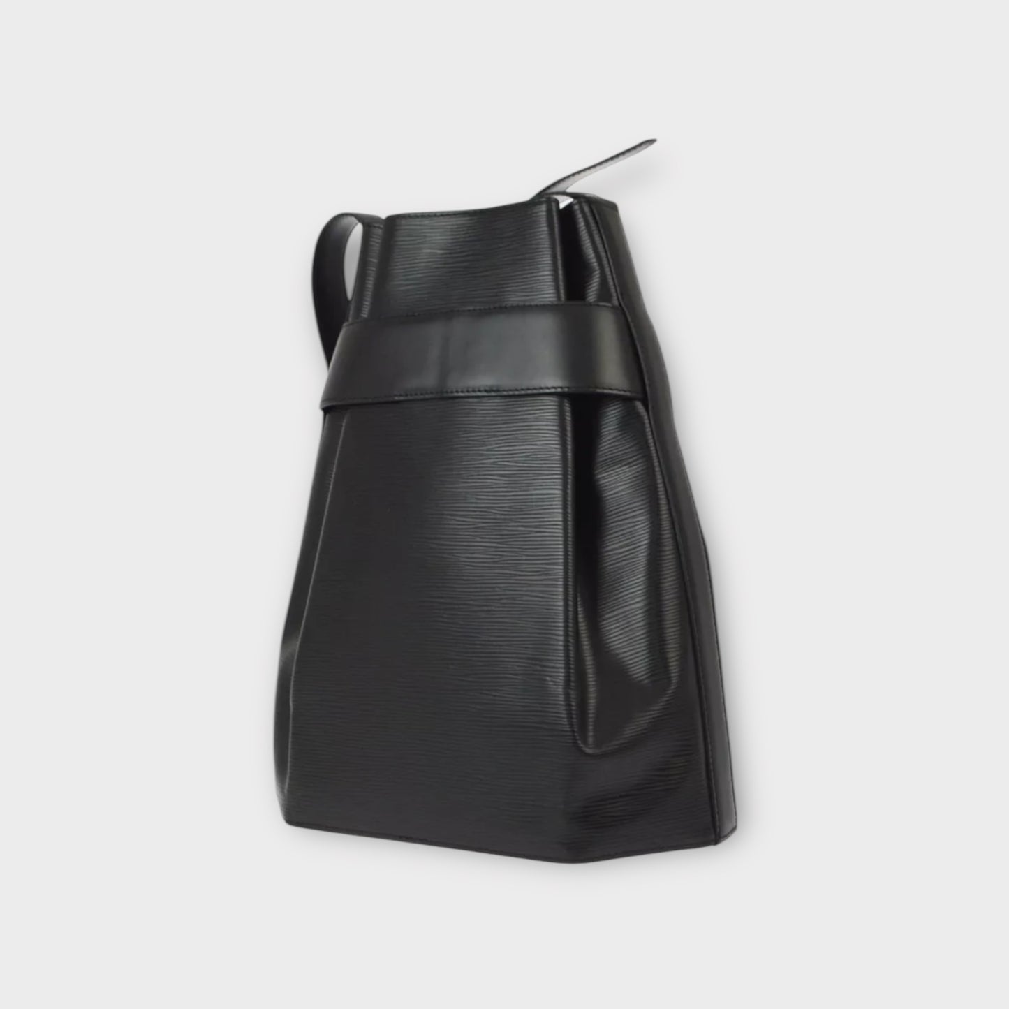 LOUIS VUITTON Schultertasche Epileder Schwarz