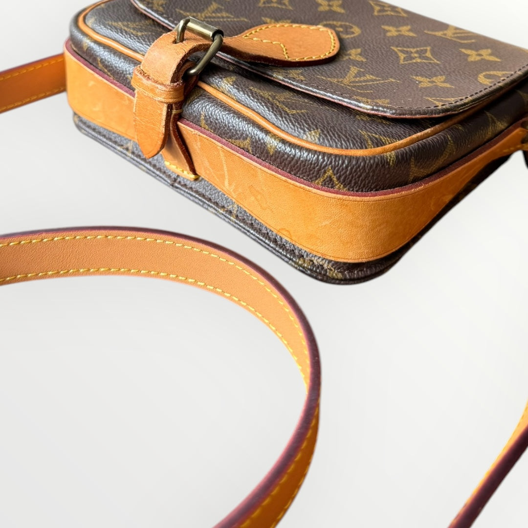 LOUIS VUITTON Cartouchière PM crossbody bag (small model) with leather strap