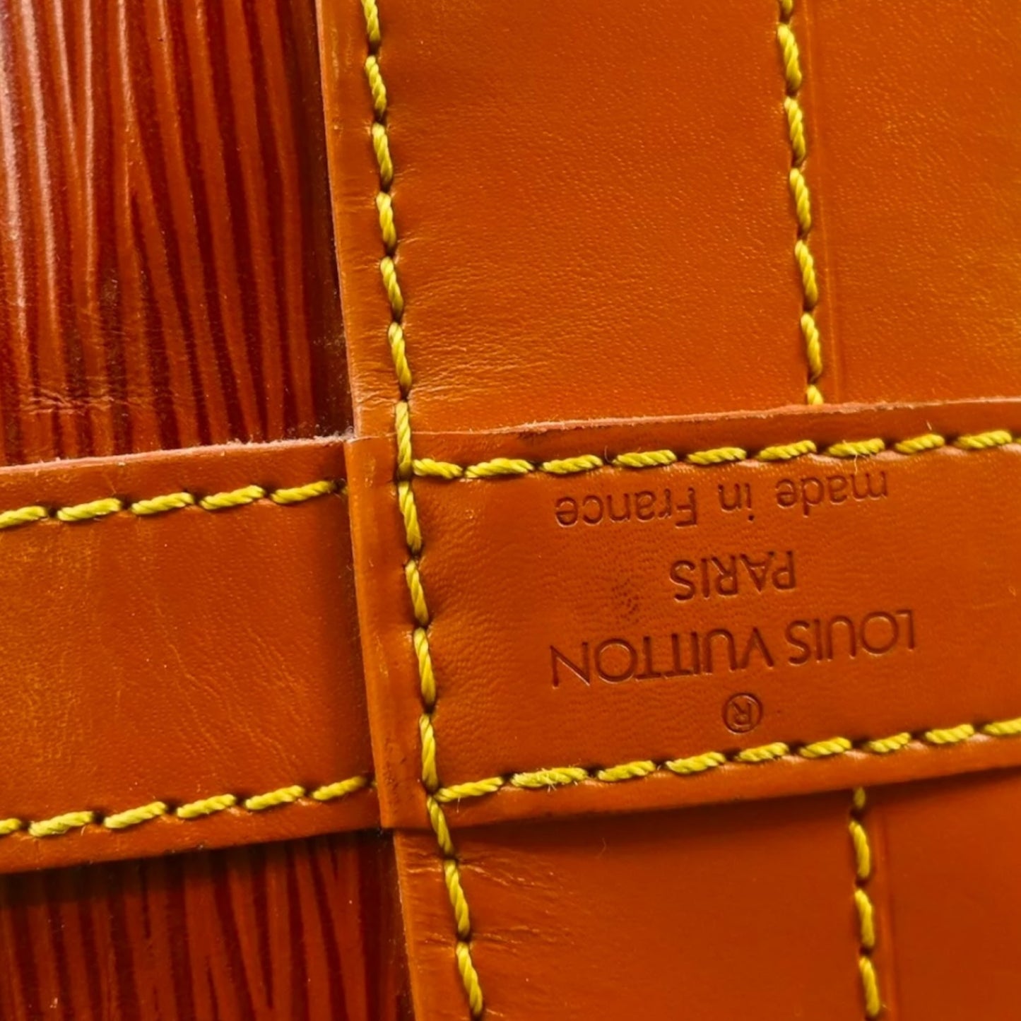 LOUIS VUITTON Grand Noé Epileather Marron