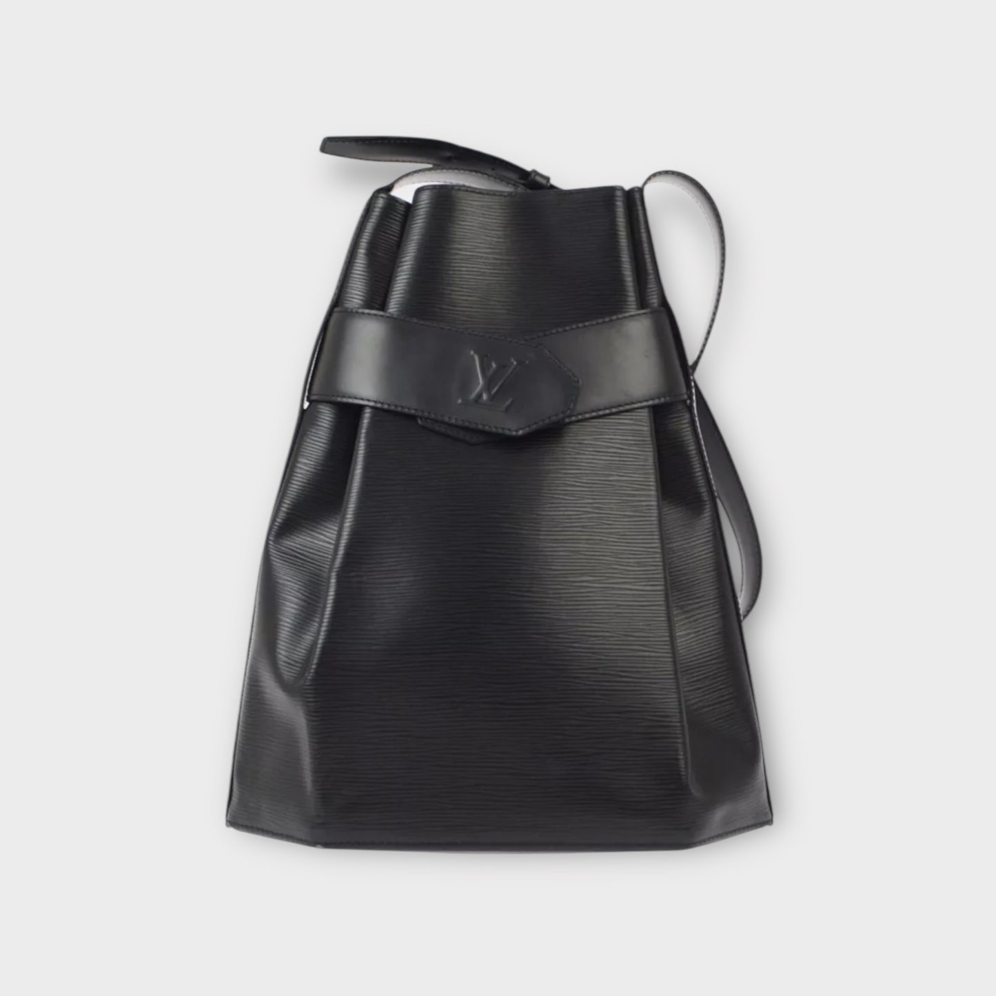 LOUIS VUITTON schwarze Schultertasche aus Epileder