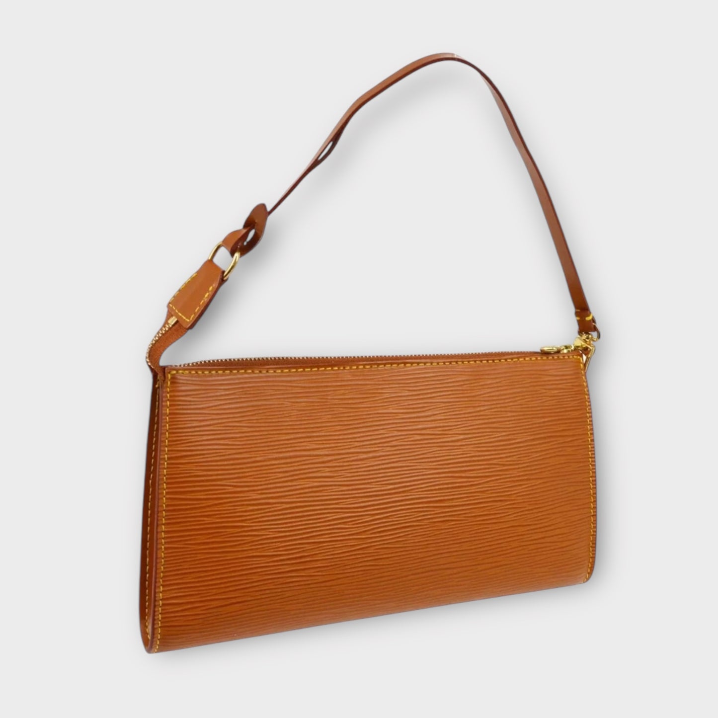 LOUIS VUITTON Pochette Epi Braun Handtasche