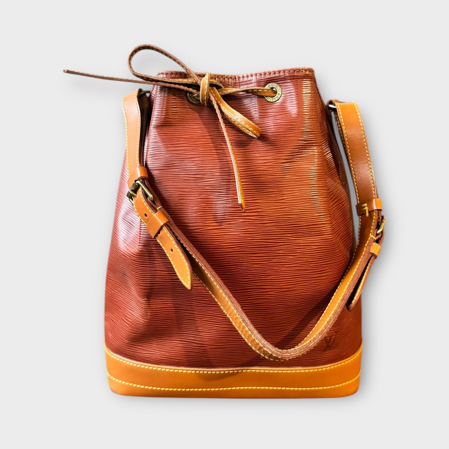 LOUIS VUITTON Grand Noé Epileather Marron