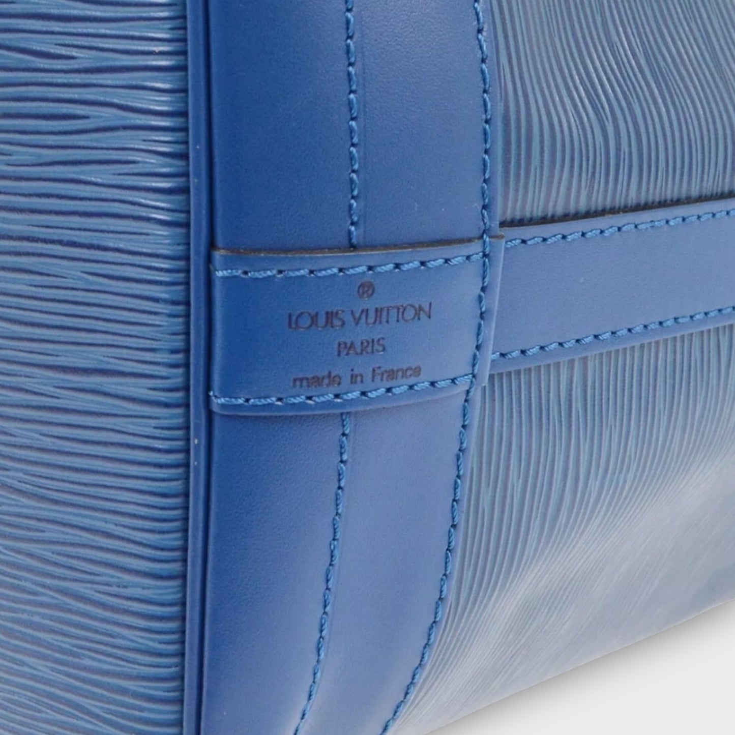 LOUIS VUITTON Grand Noé Epi Blau Handtasche Schultertasche