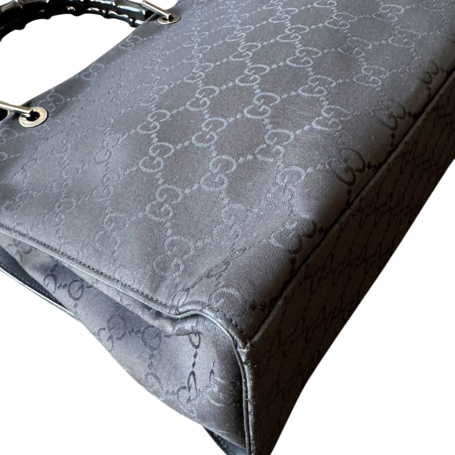 GUCCI Bamboo Schwarz GG Monogramm