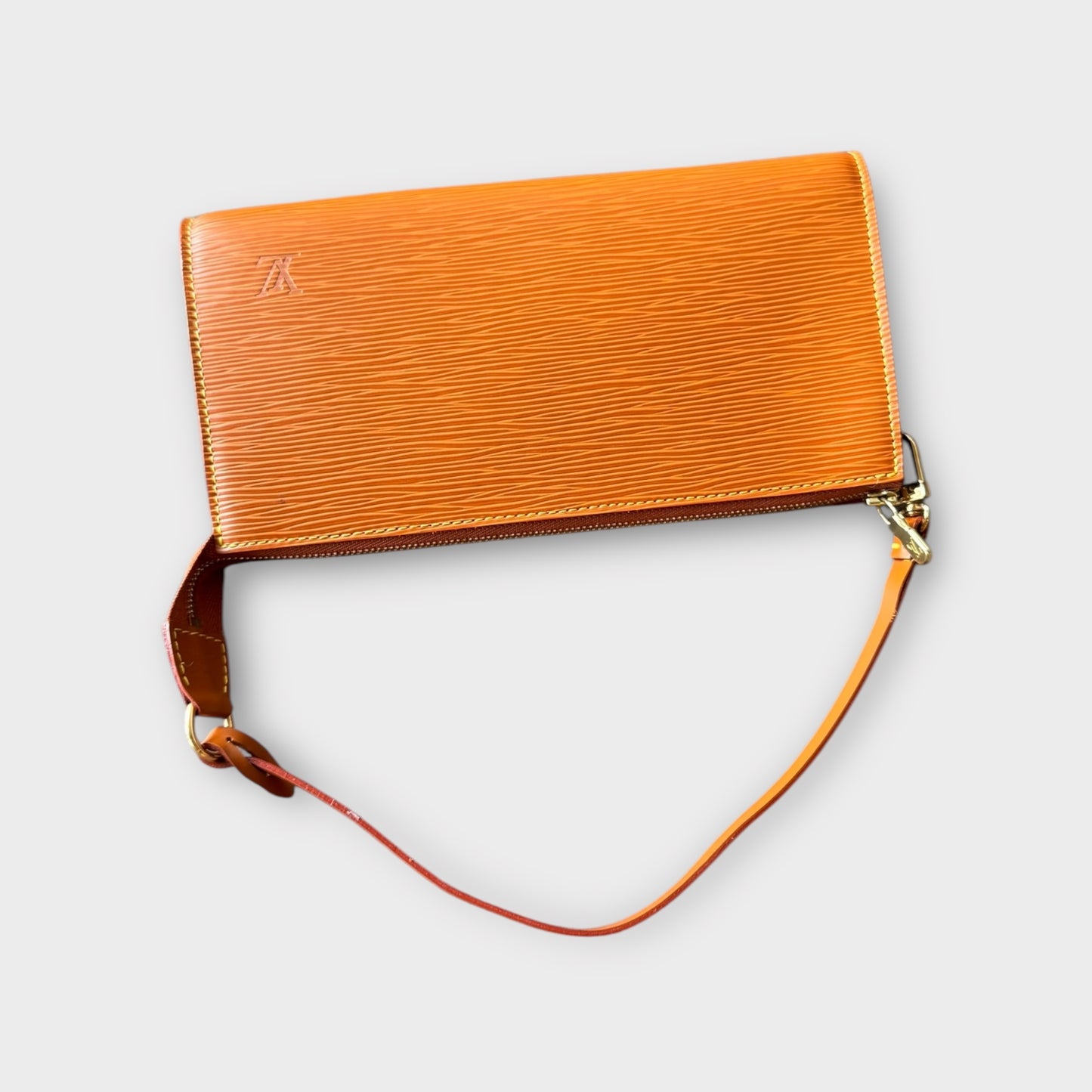 LOUIS VUITTON Pochette Epi Braun Handtasche