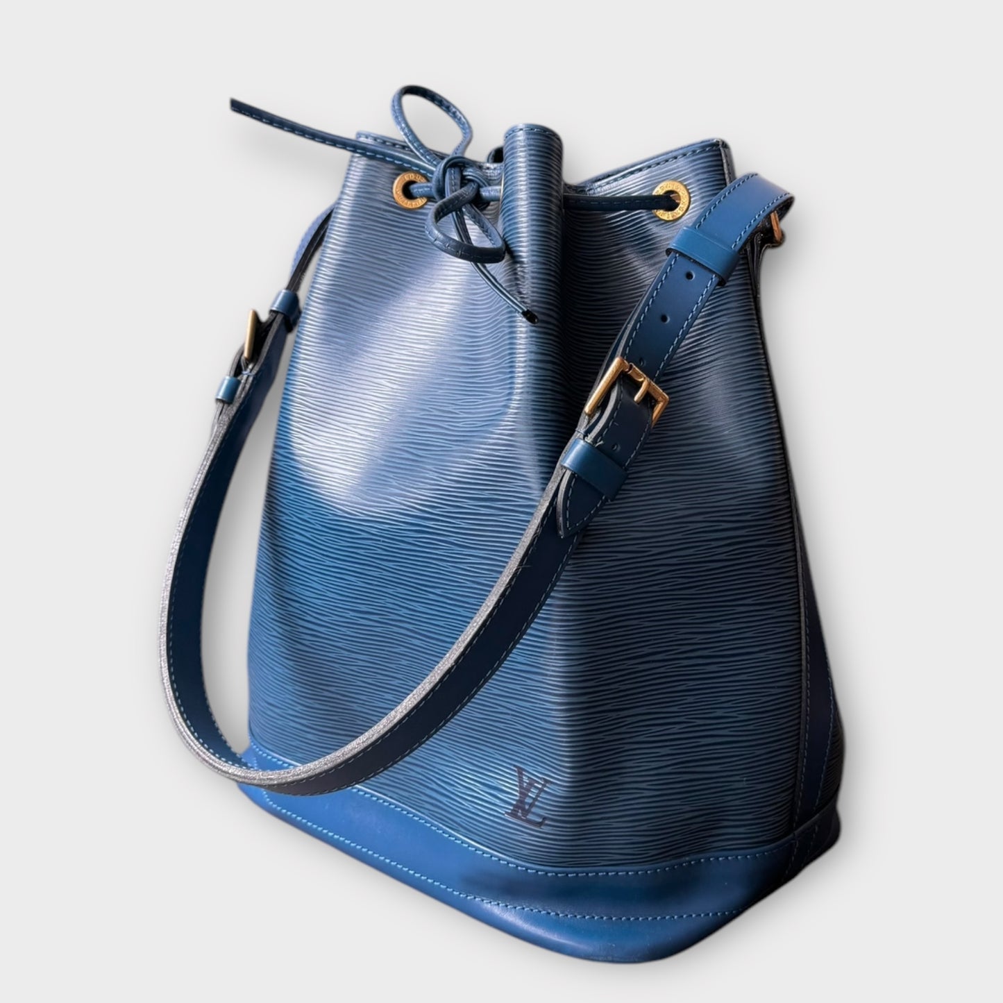 LOUIS VUITTON Grand Noé Epi Blau Handtasche Schultertasche