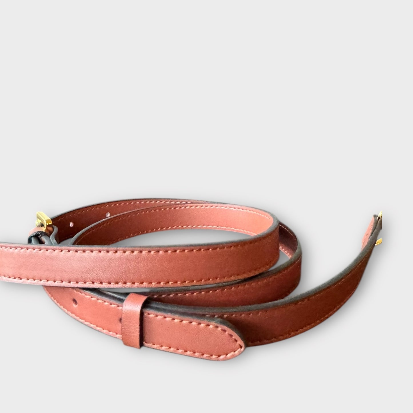 Bandoulière réglable en cuir semblable au cuir Vachetta avec patine Nouveau