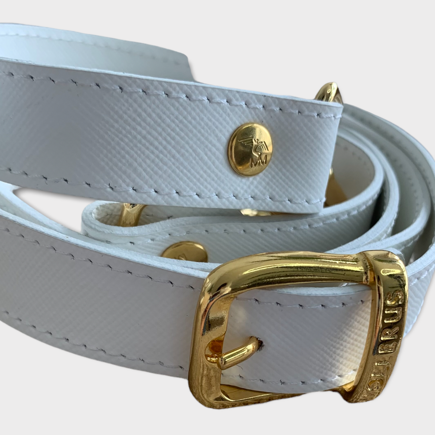 Maison Mollerus Wäldi White Saffiano Leder 598200