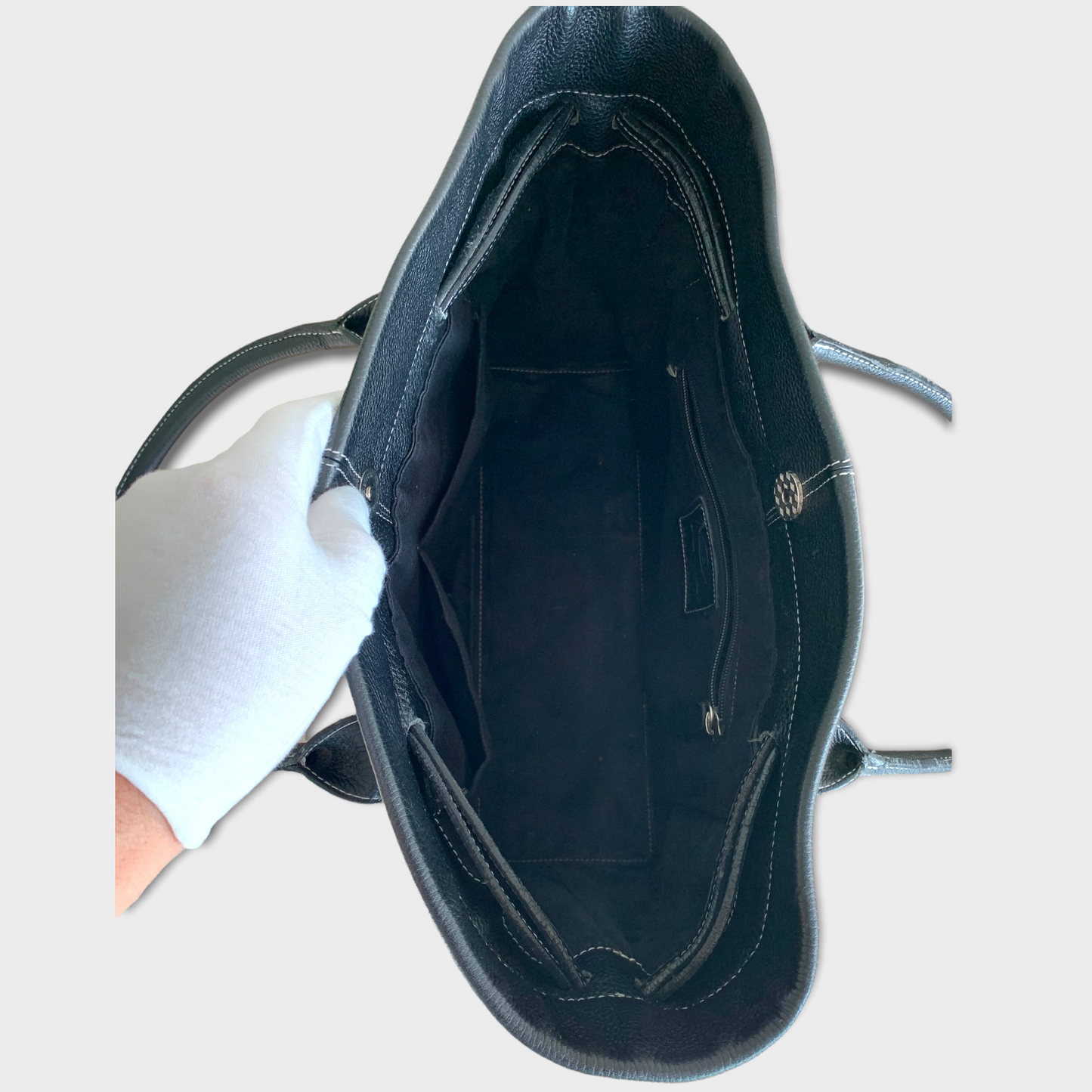 Tod's Shopper Tasche schwarz Leder