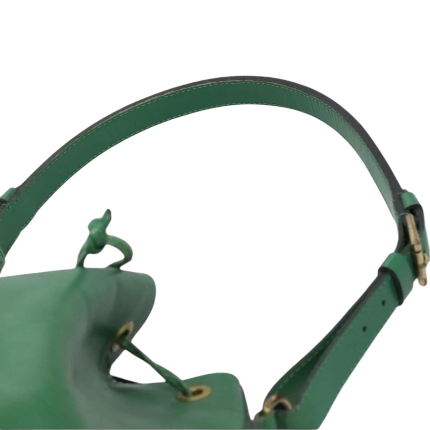 LOUIS VUITTON Petit Noé Epileder Grün Goldhardware