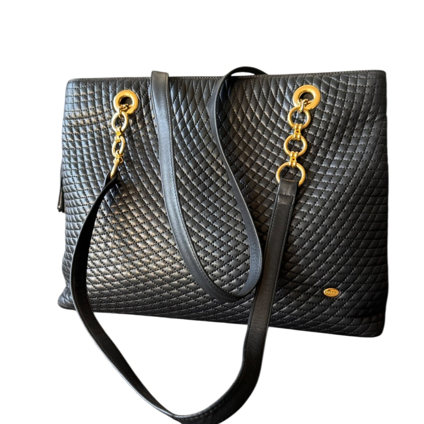 BALLY Vintage Shopper/Handtasche Schwarz, aus Leder