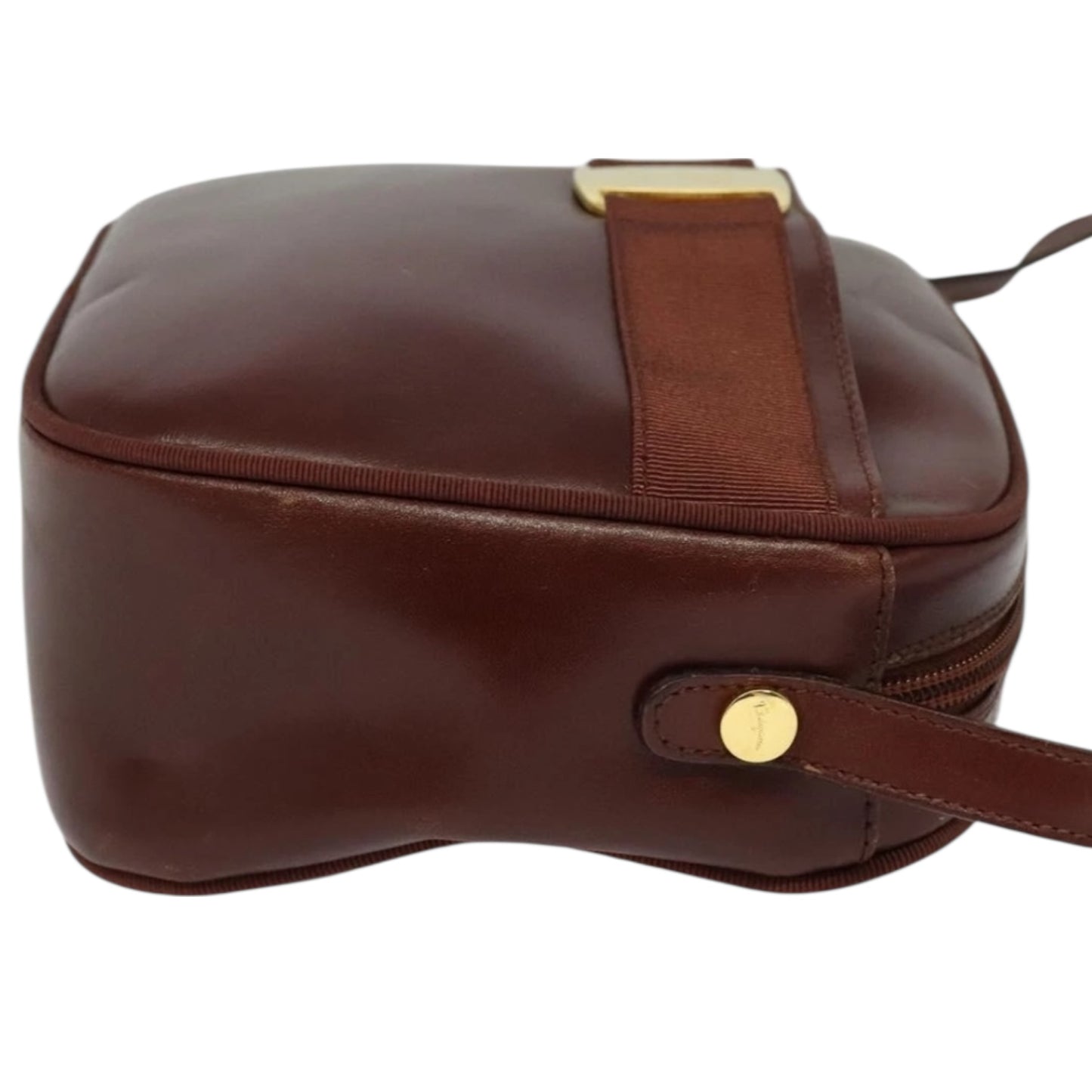 SALVATORE FERRAGAMO Vintage Crossbodytasche Maroon Braun