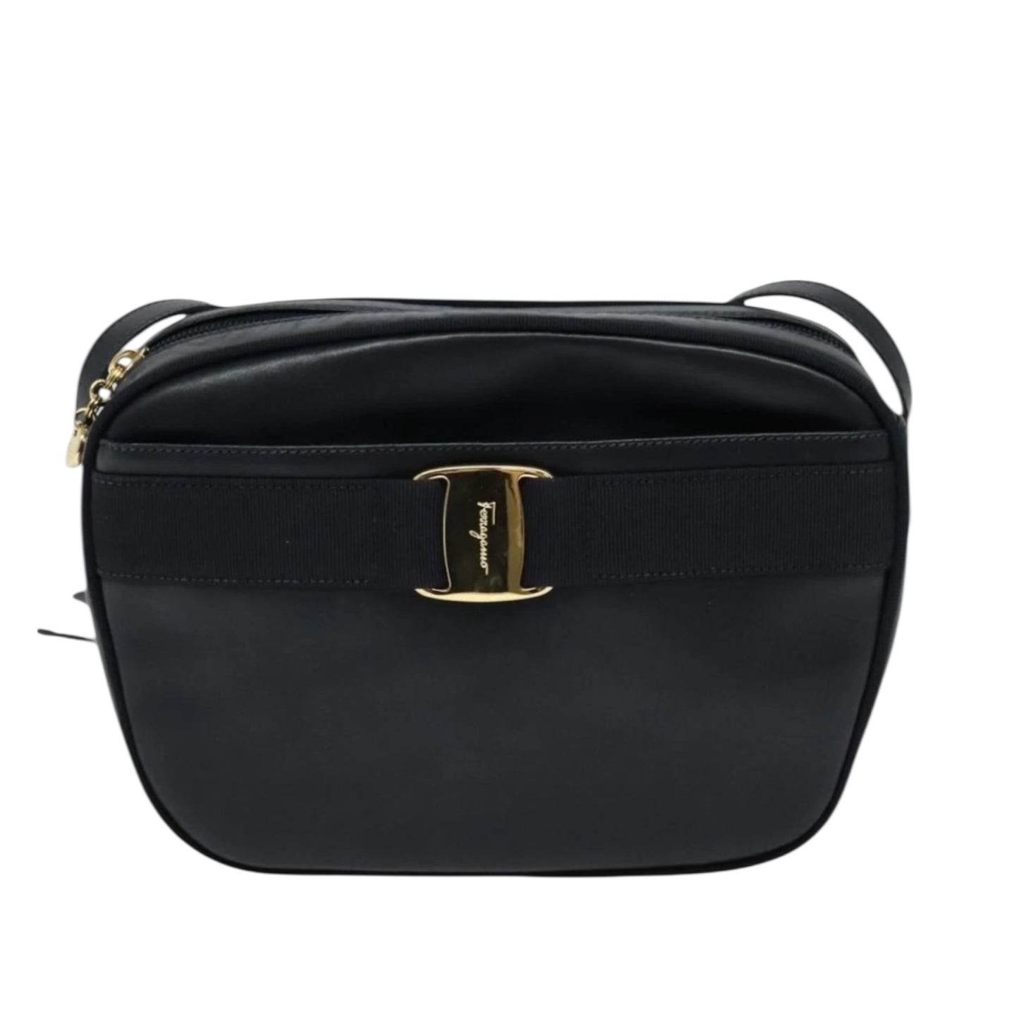 SALVATORE FERRAGAMO Vintage Crossbodytasche Dunkelblau