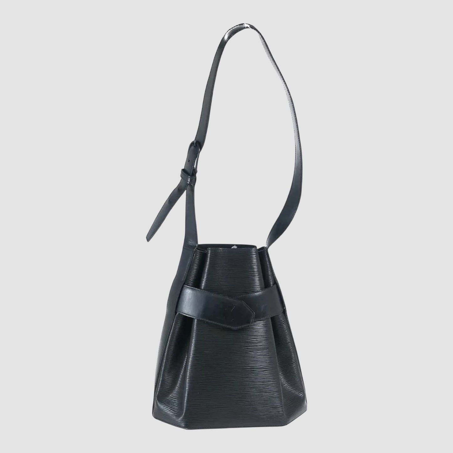 LOUIS VUITTON Shoulder Bag Epi Leather Black