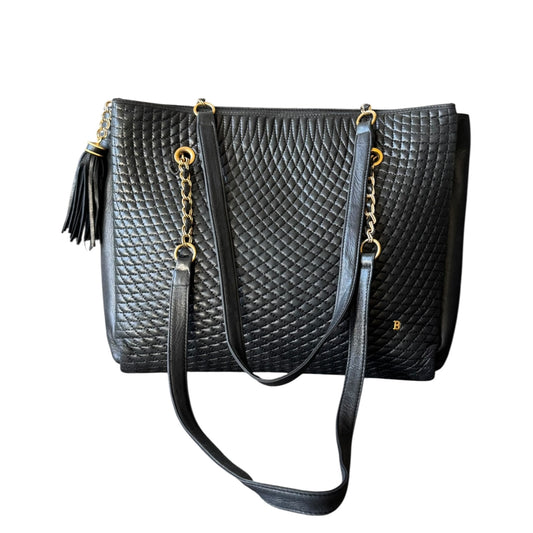 Schwarze Vintage Handtasche von Bally