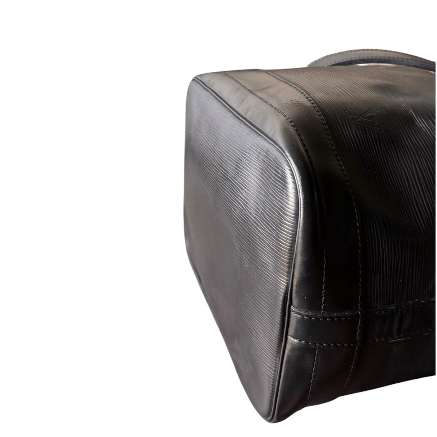 LOUIS VUITTON Grand Noé Epileder Schwarz Goldhardware