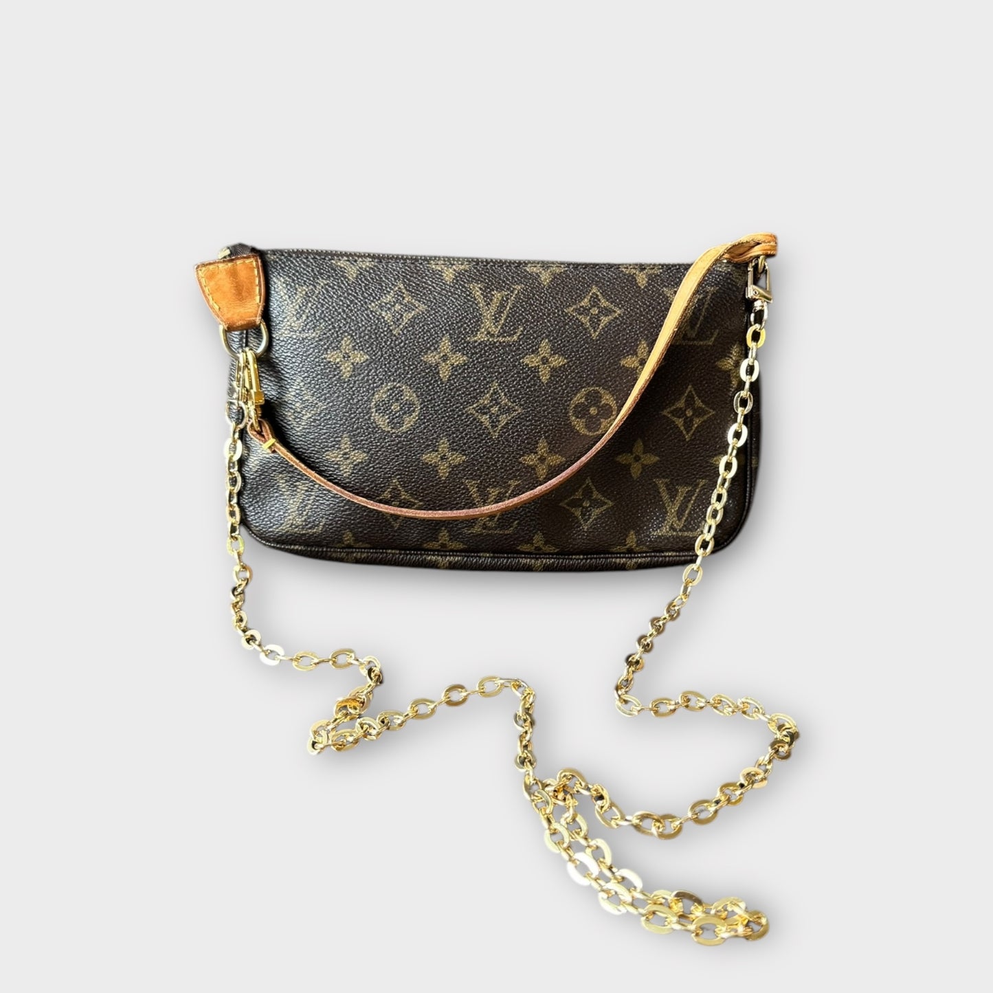 Louis Vuitton Pochette Monogram with additional s!r carrying strap