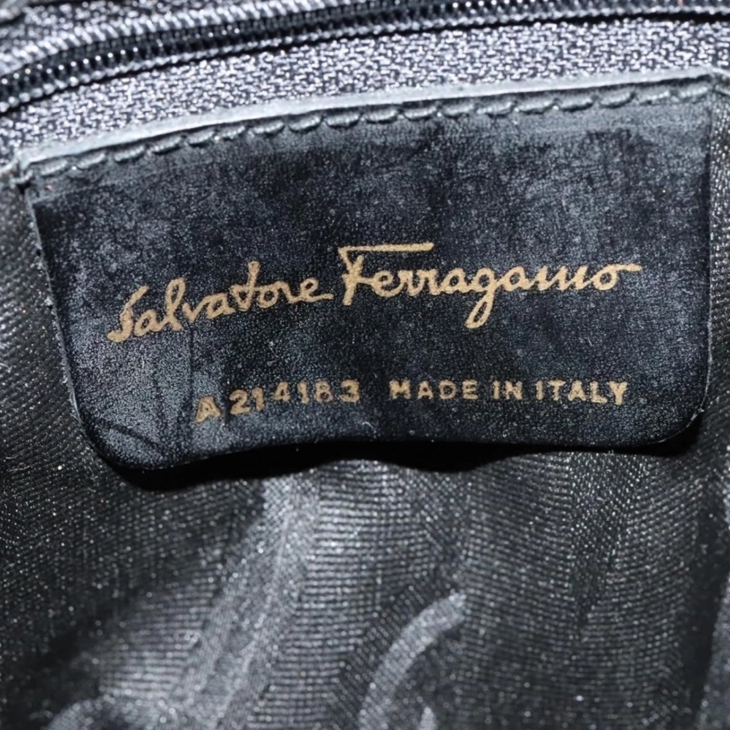 SALVATORE FERRAGAMO Vintage Crossbodytasche Maroon Braun