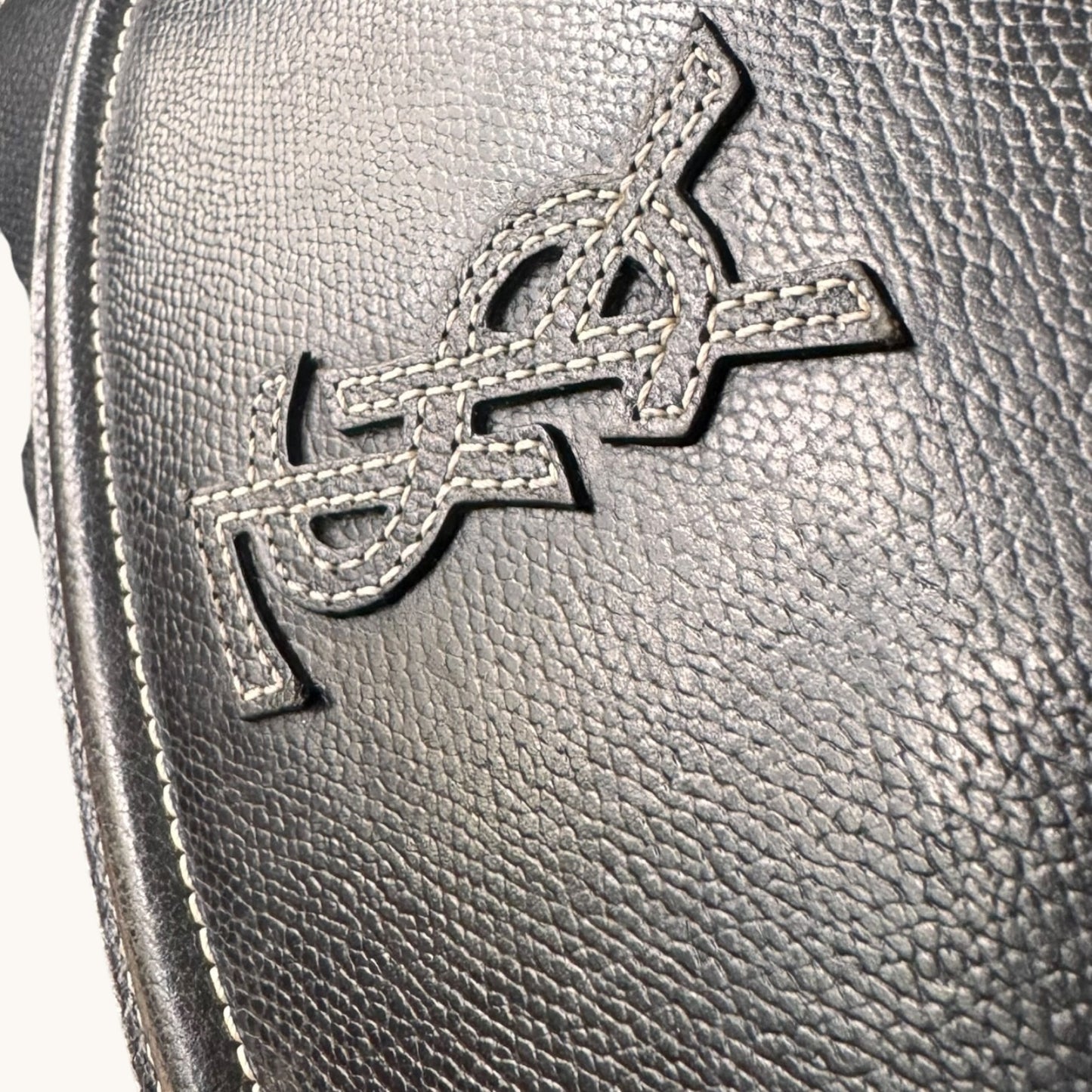 YVES SAINT LAURENT Vintage Black Leather Bag