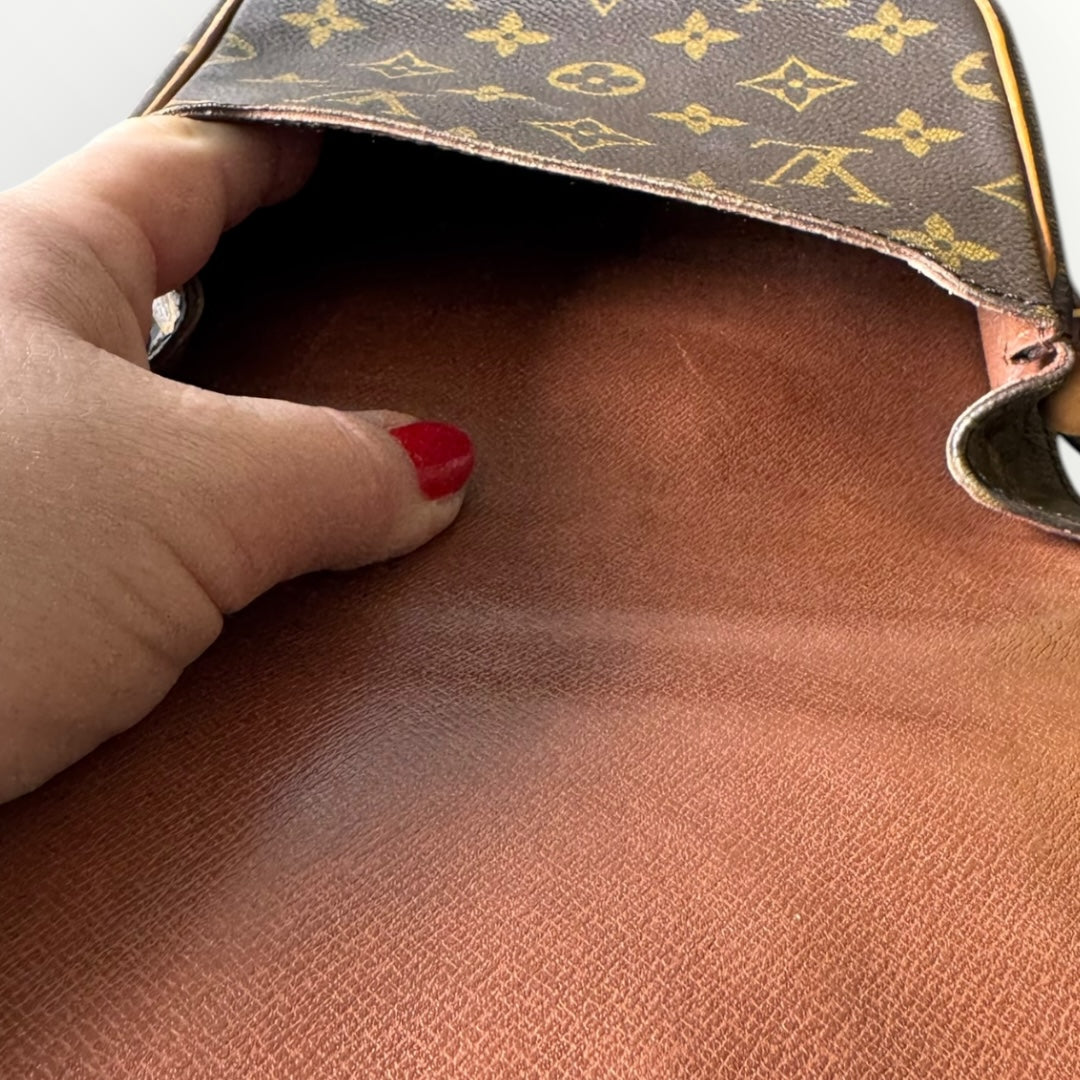 LOUIS VUITTON Cartouchière PM crossbody bag (small model) with leather strap