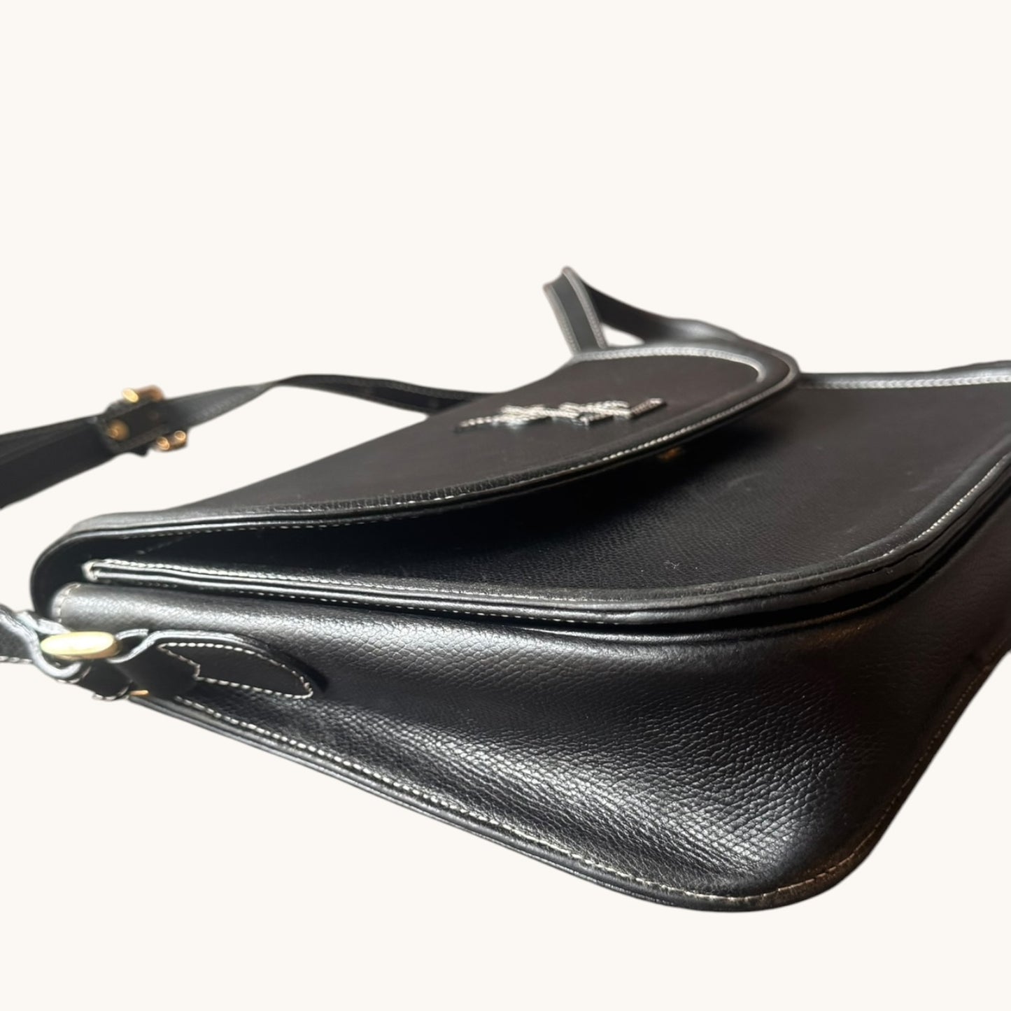 YVES SAINT LAURENT Vintage Black Leather Bag
