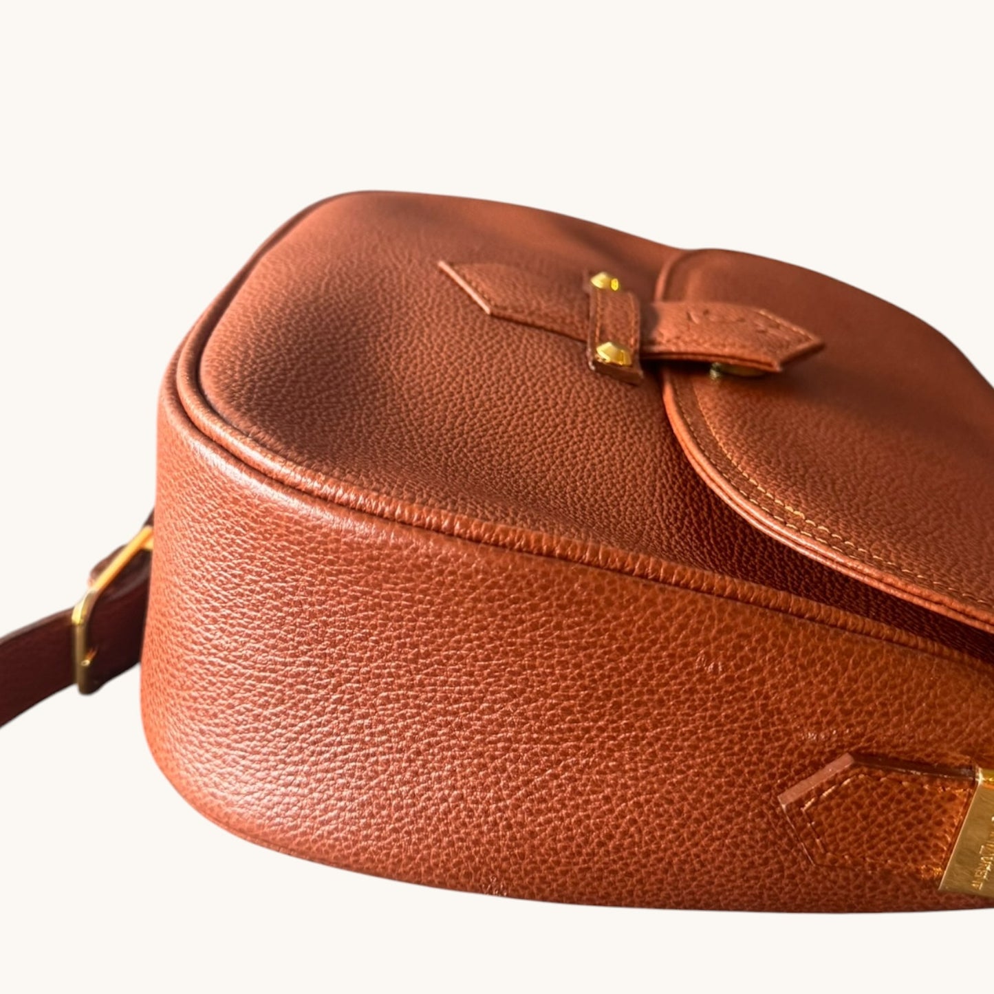YVES SAINT LAURENT Vintage Bag Brown Leather