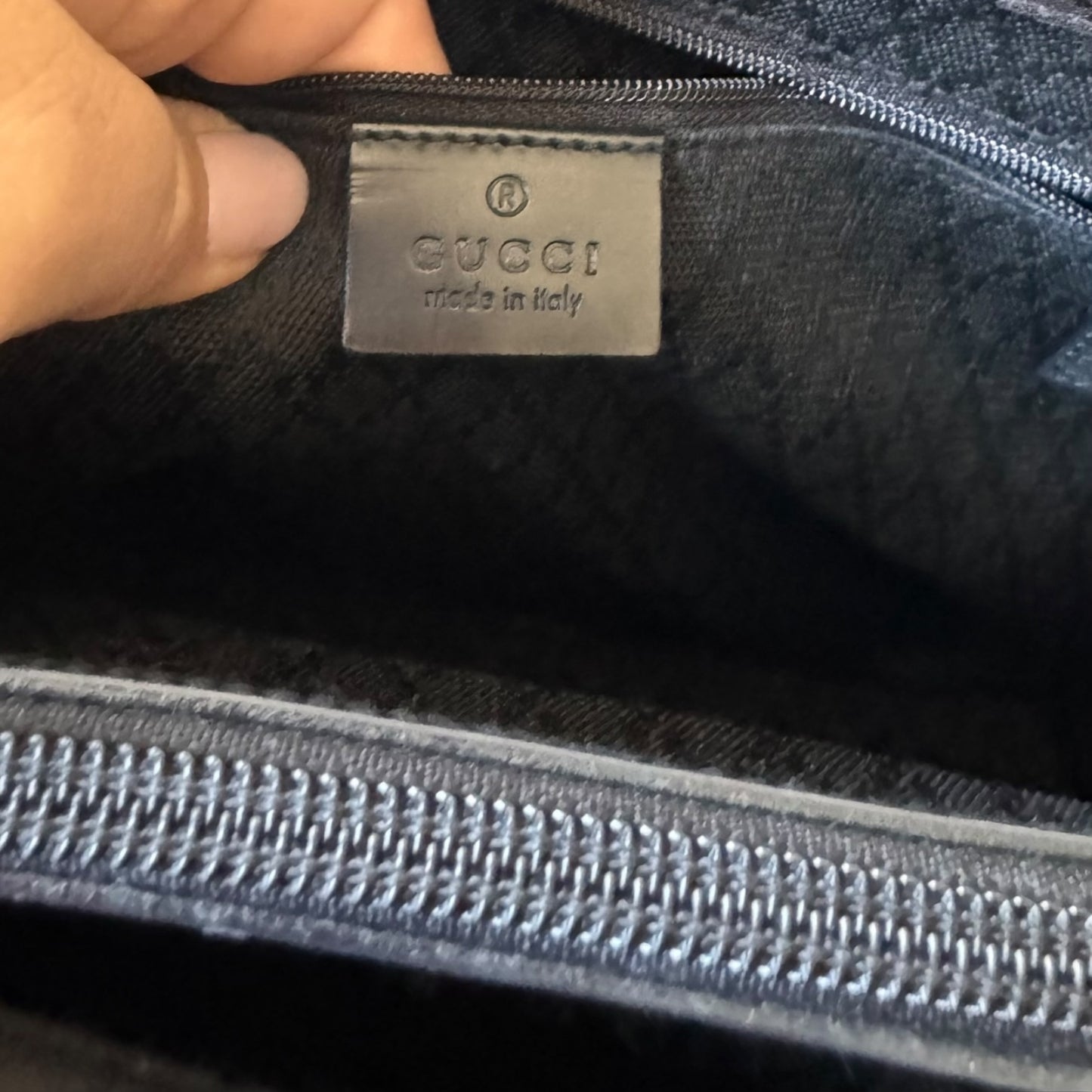 GUCCI Bamboo Schwarz GG Monogramm