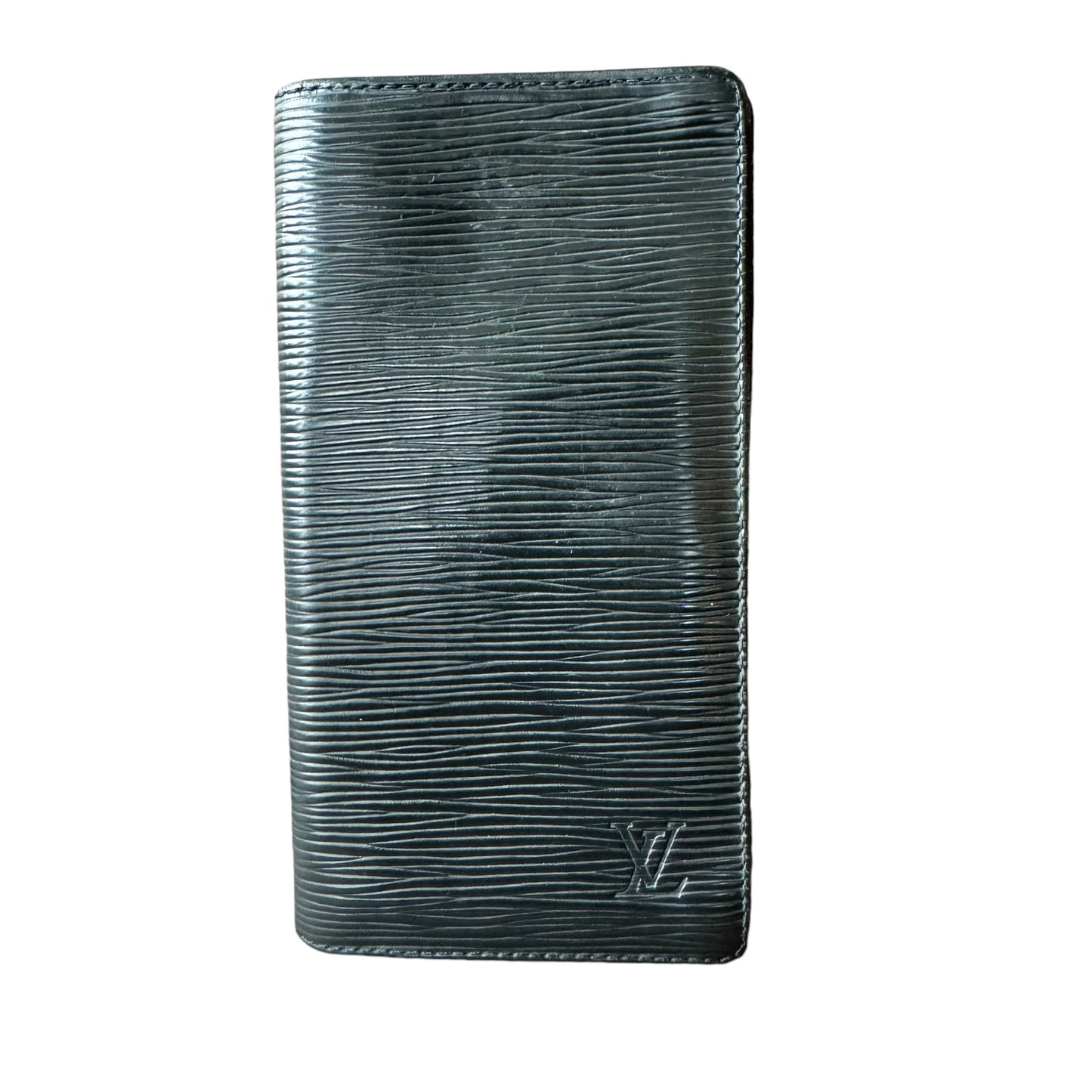 LOUIS VUITTON Card Case Card Holder Epi Leather Black