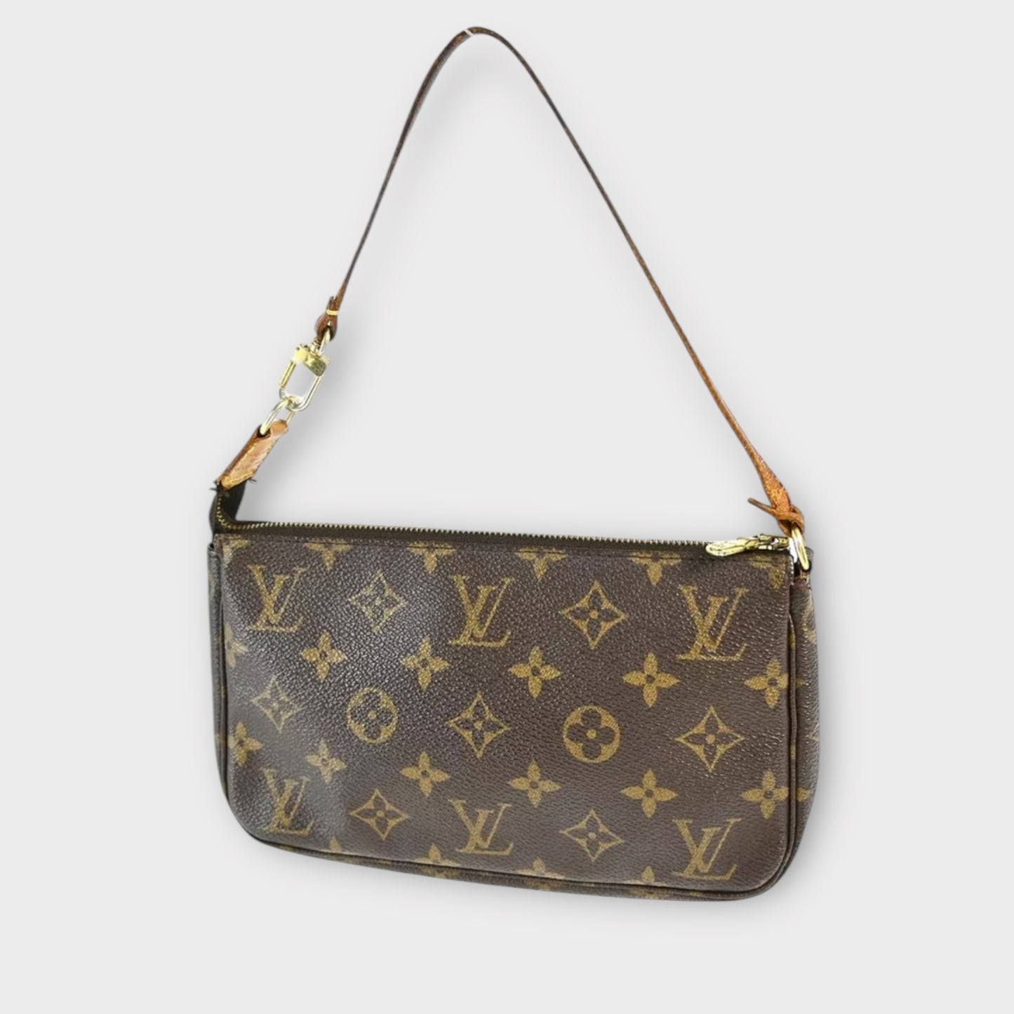 Louis Vuitton Pochette Monogram mit zusätzlichem s!r Tragriemen