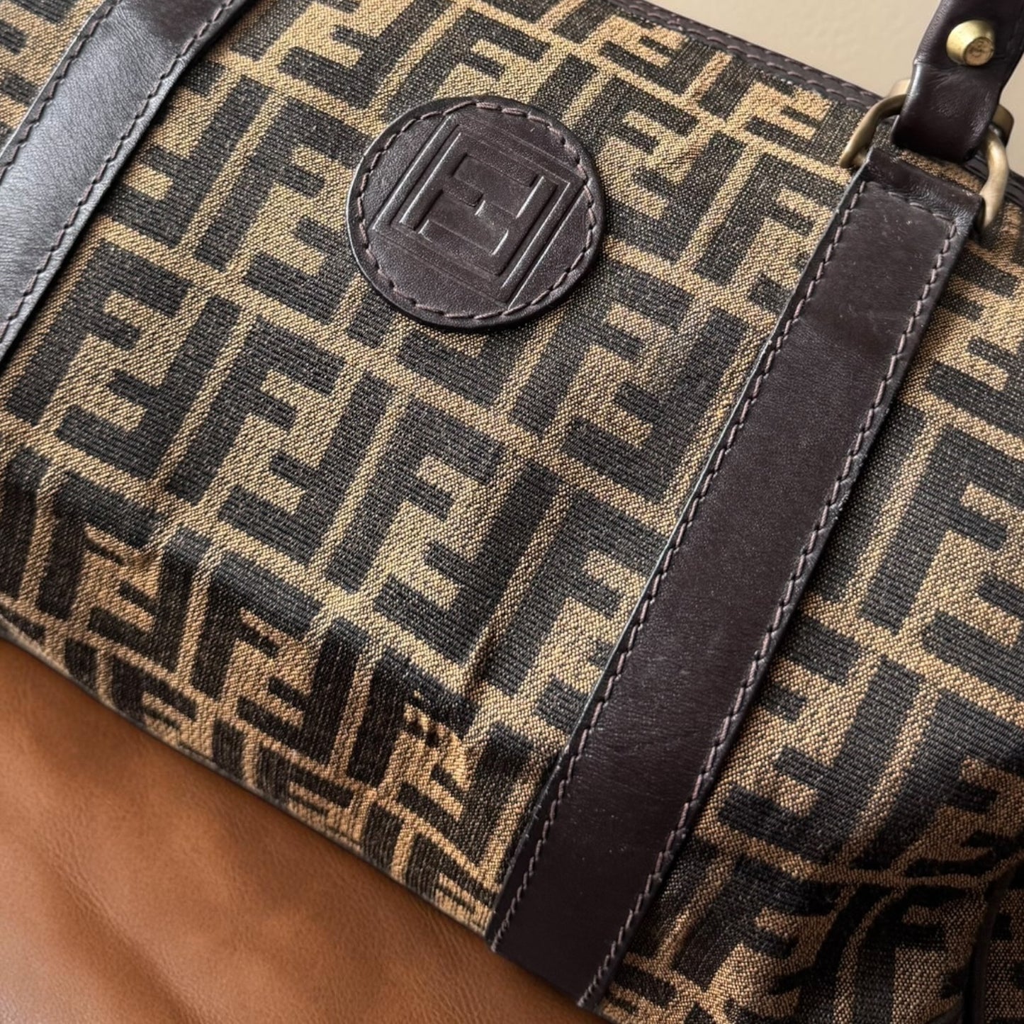 FENDI Boston Bag 35 Travel Bag Weekender