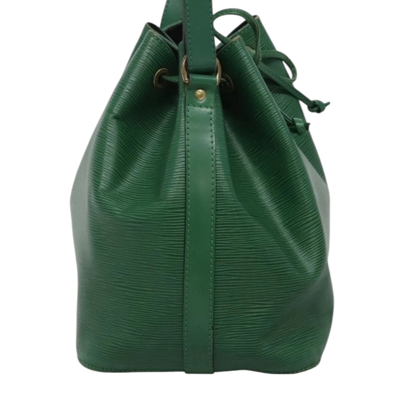 LOUIS VUITTON Petit Noé Epileder Grün Goldhardware