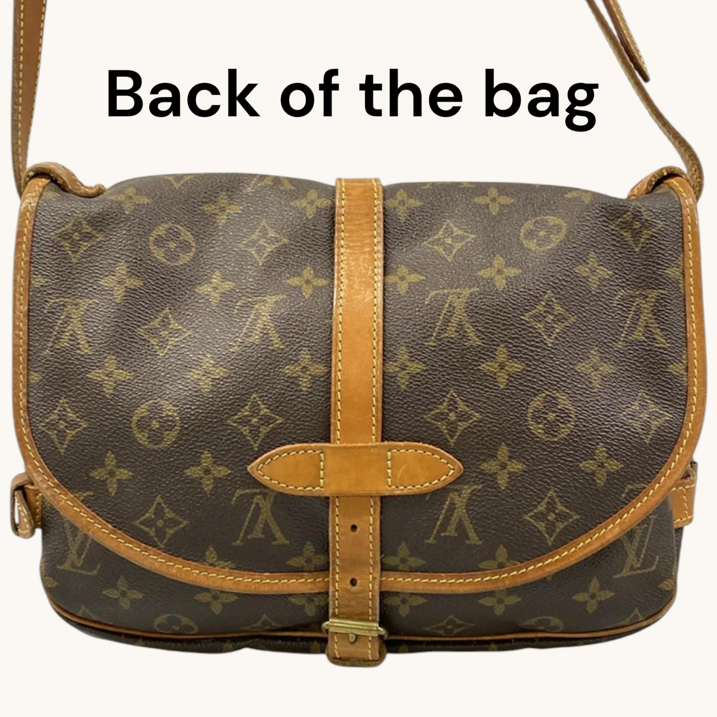 LOUIS VUITTON Saumur 30 Monogram Handbag Shoulder Bag Crossbody Bag