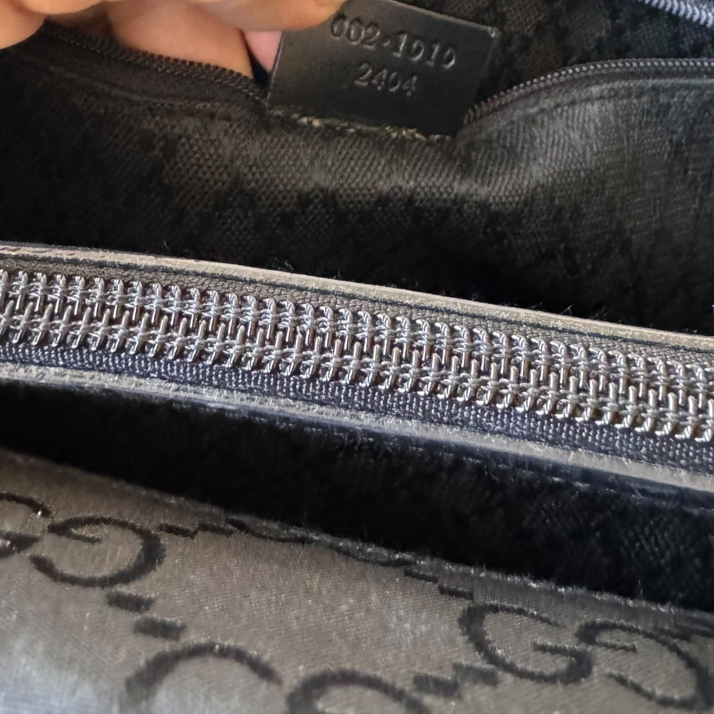 GUCCI Bamboo Schwarz GG Monogramm