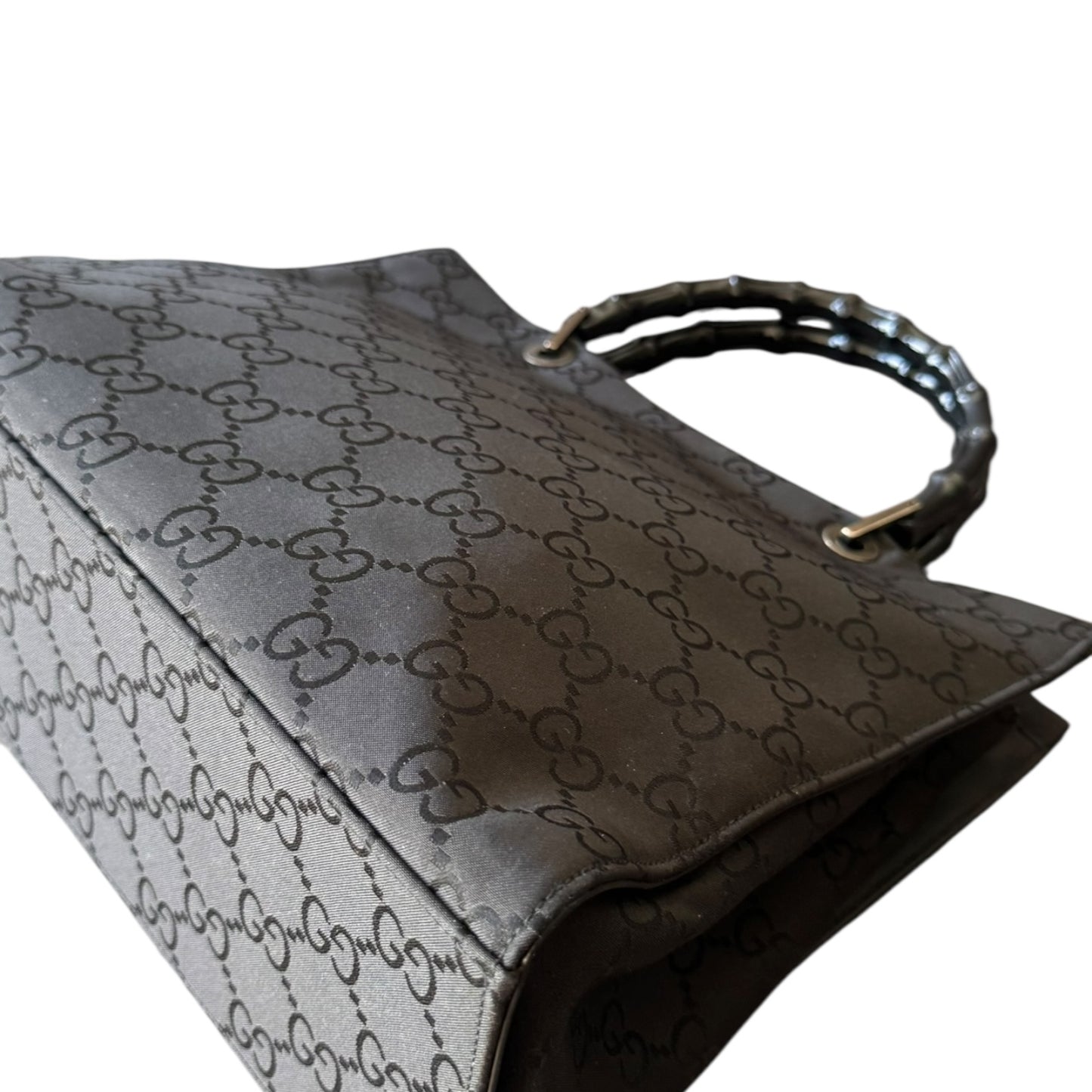 GUCCI Bamboo Schwarz GG Monogramm