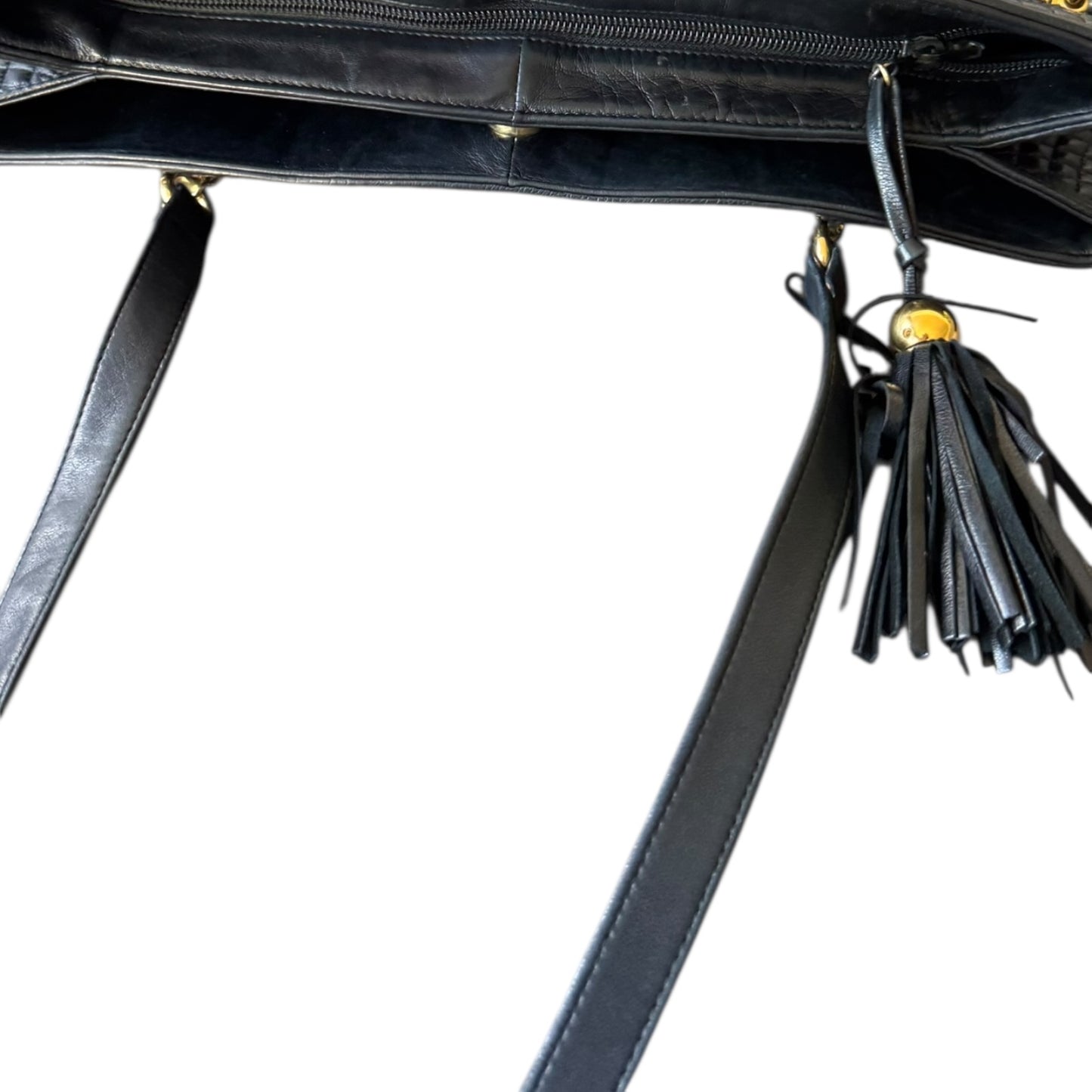 BALLY Vintage Shopper/Handtasche Schwarz, aus Leder