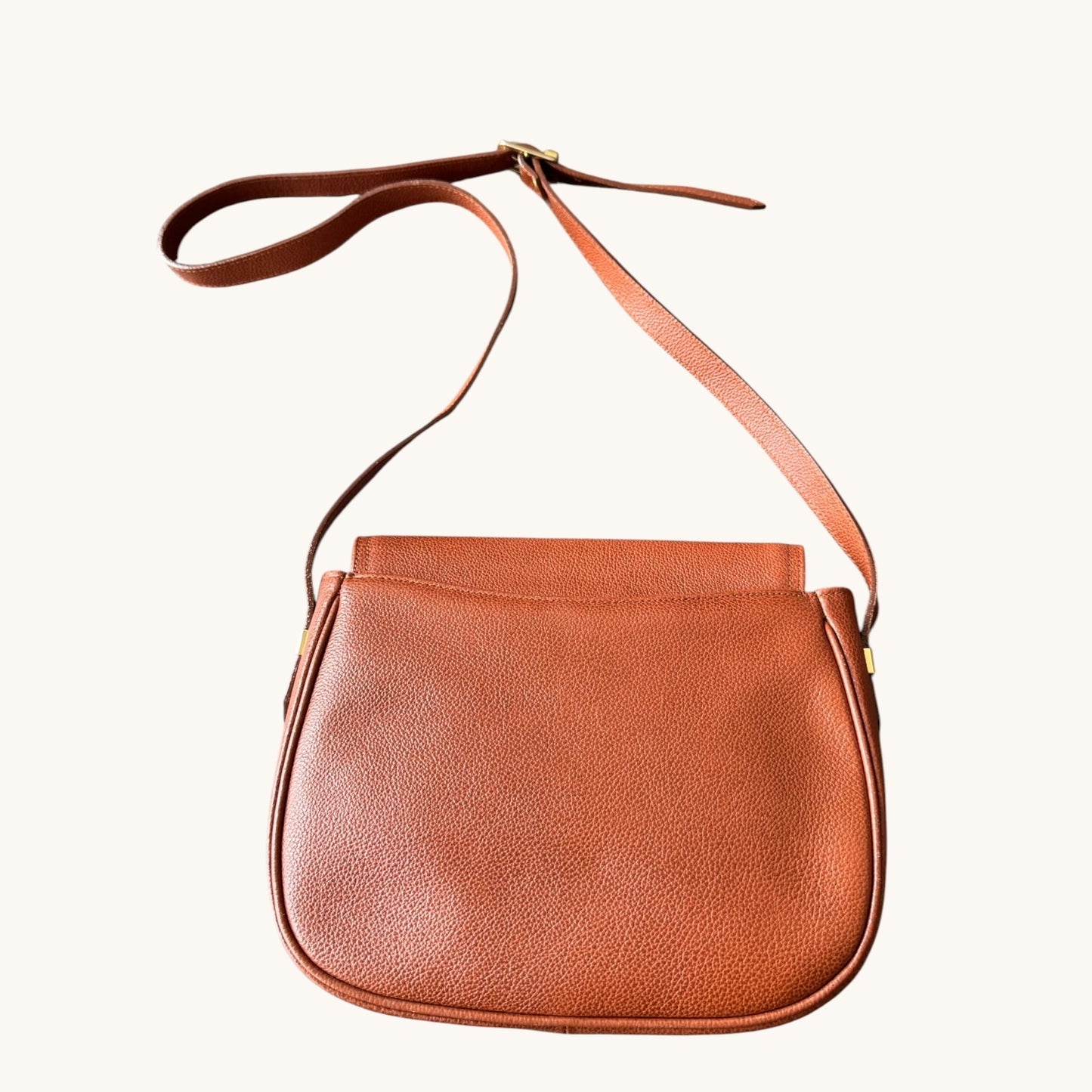 YVES SAINT LAURENT Vintage Bag Brown Leather