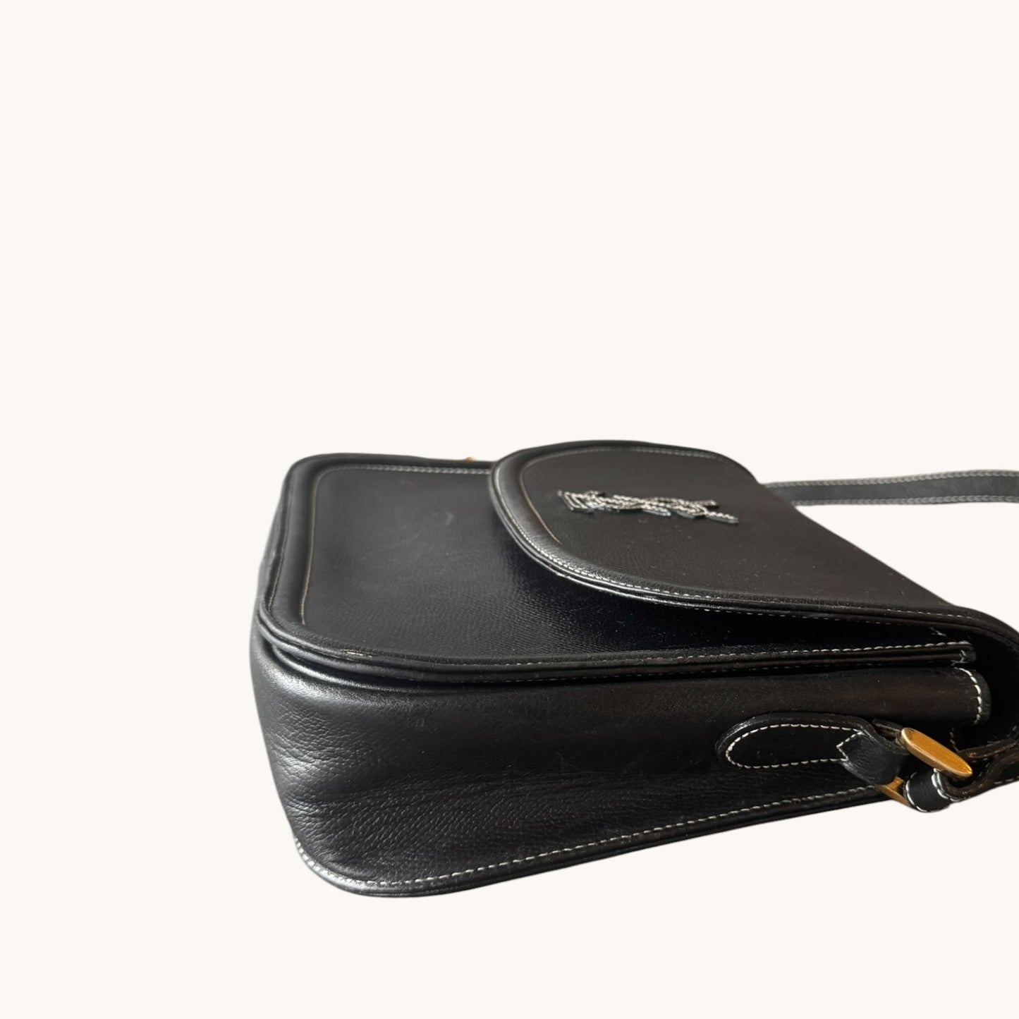 YVES SAINT LAURENT Vintage Black Leather Bag