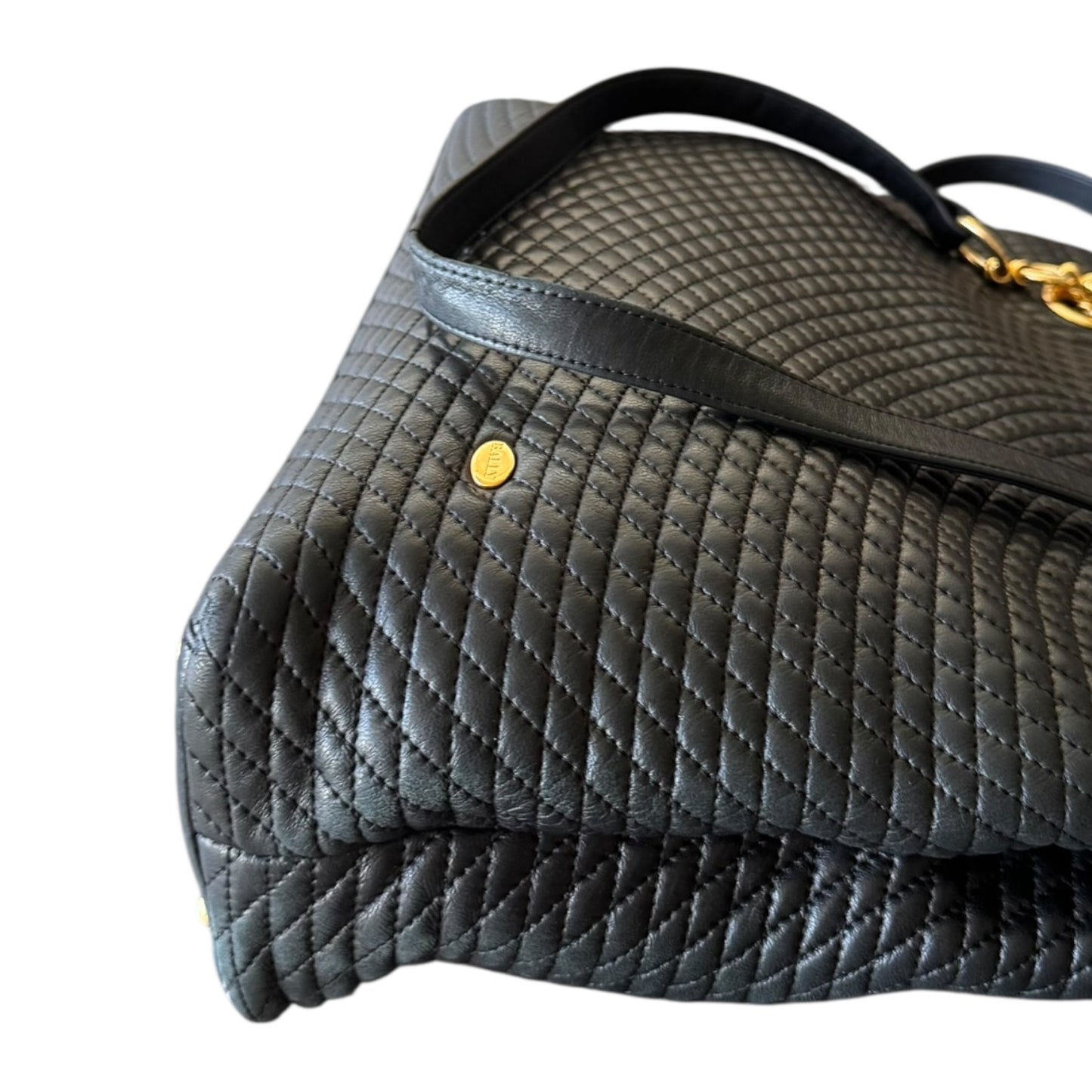 BALLY Vintage Shopper/Handtasche Schwarz, aus Leder