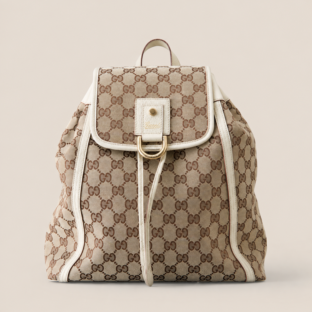 GUCCI GG Backpack Beige Off-white