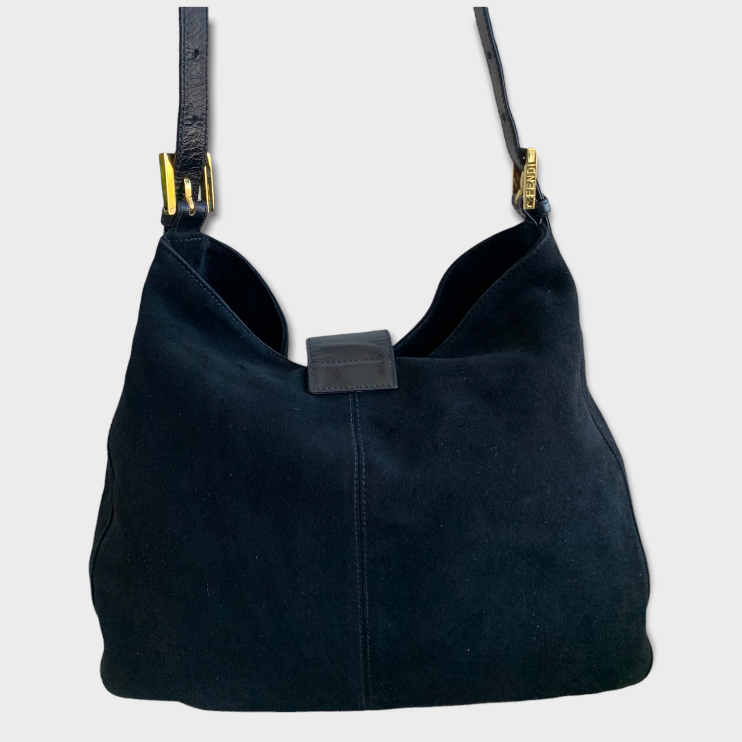 FENDI finest suede shoulder bag hobo