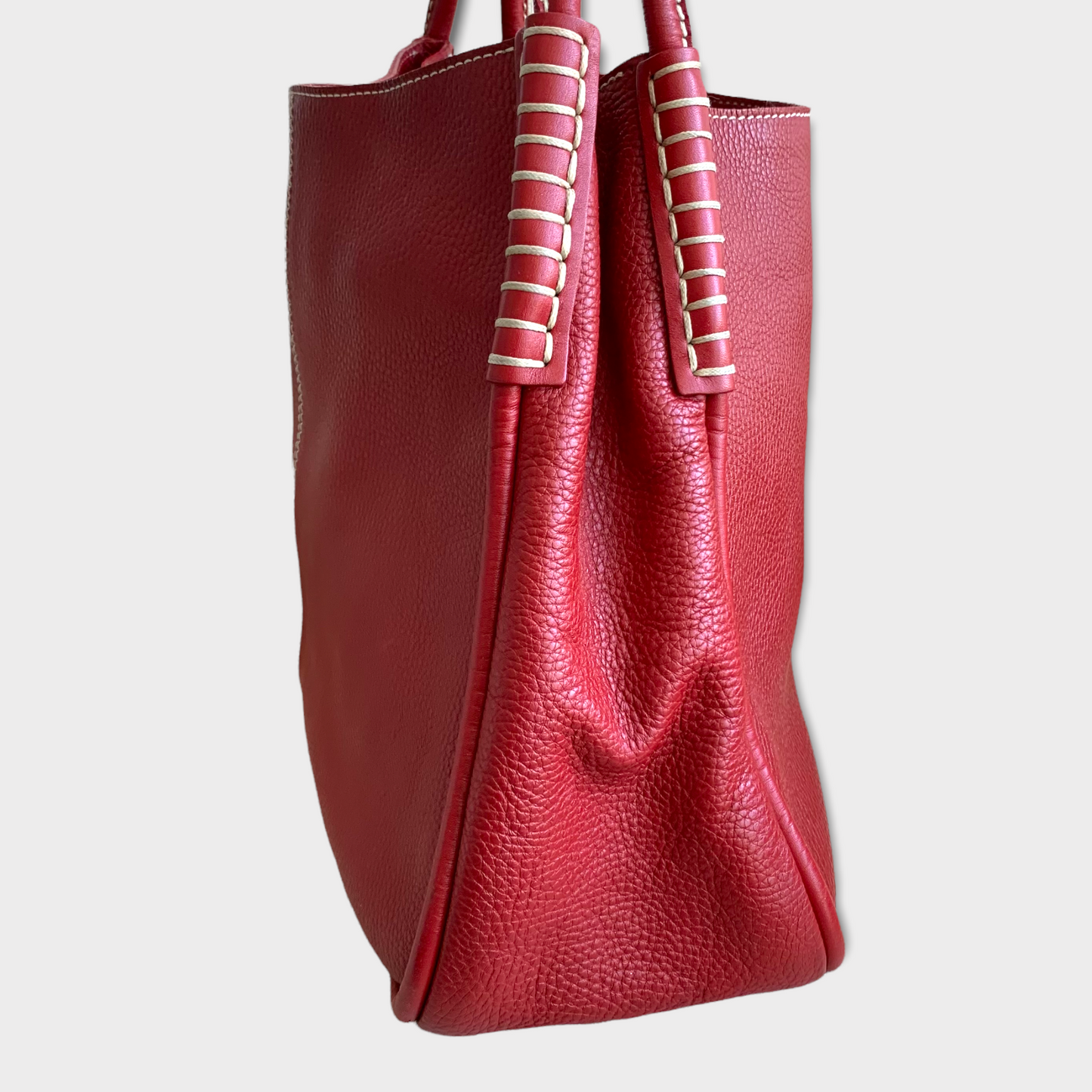 Sac à main/épaule TODS rouge en cuir