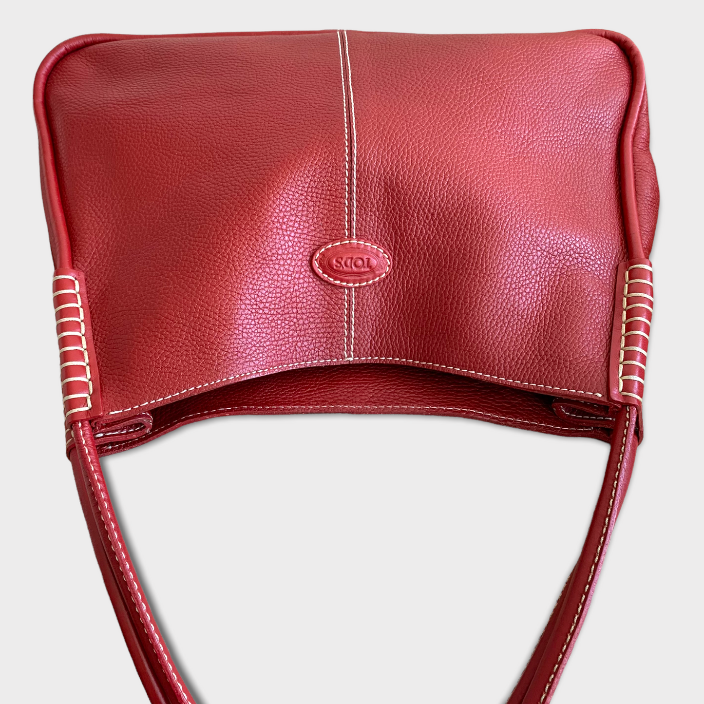 Sac à main/épaule TODS rouge en cuir