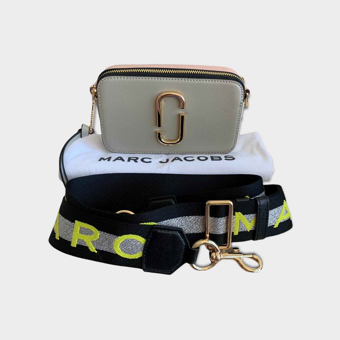 Marc Jacobs Snapshot Camera Bag Cement Rosa neuwertig