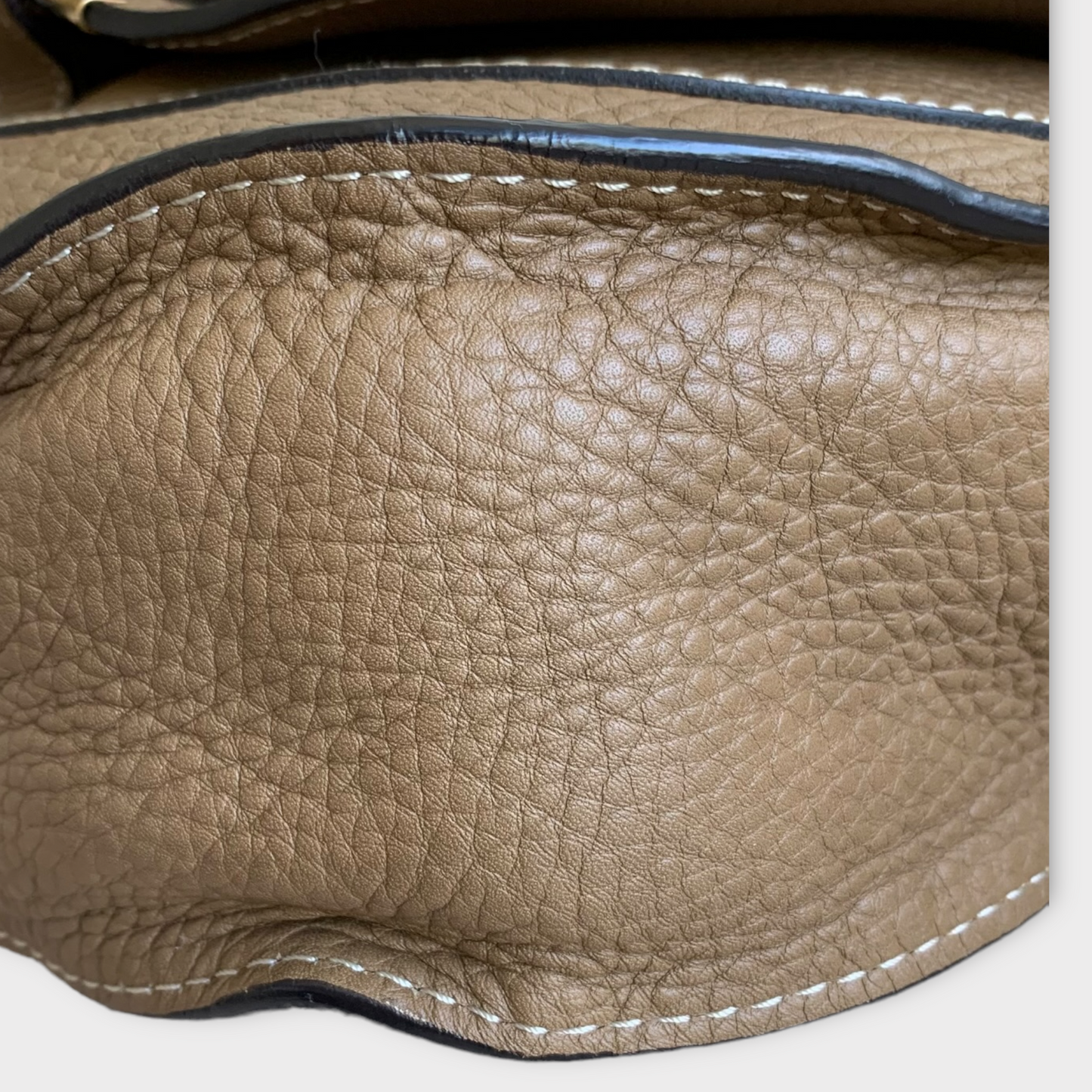 Chloé Marcie Hobo Tote Schultertasche Walnut Goldhardware