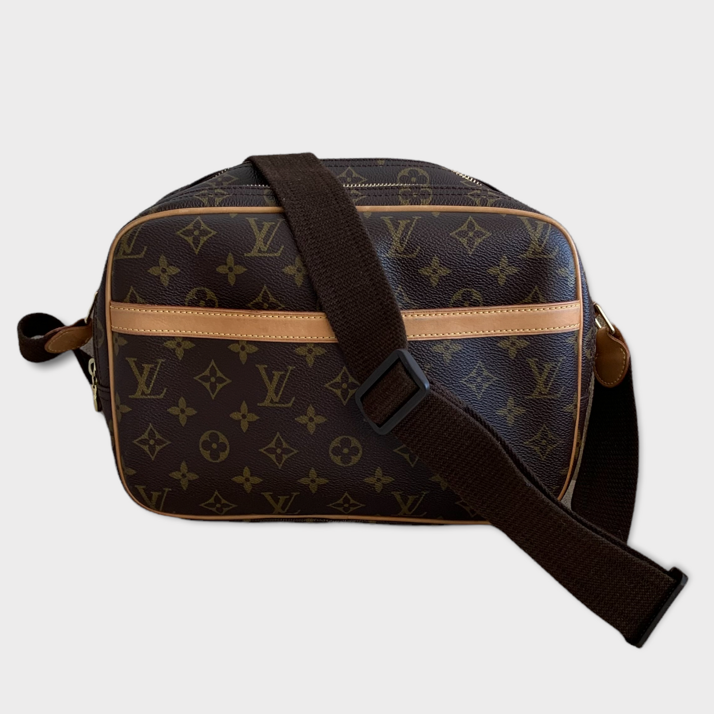 LOUIS VUITTON PM Reporter Sac Monogram Vachetta Cuir