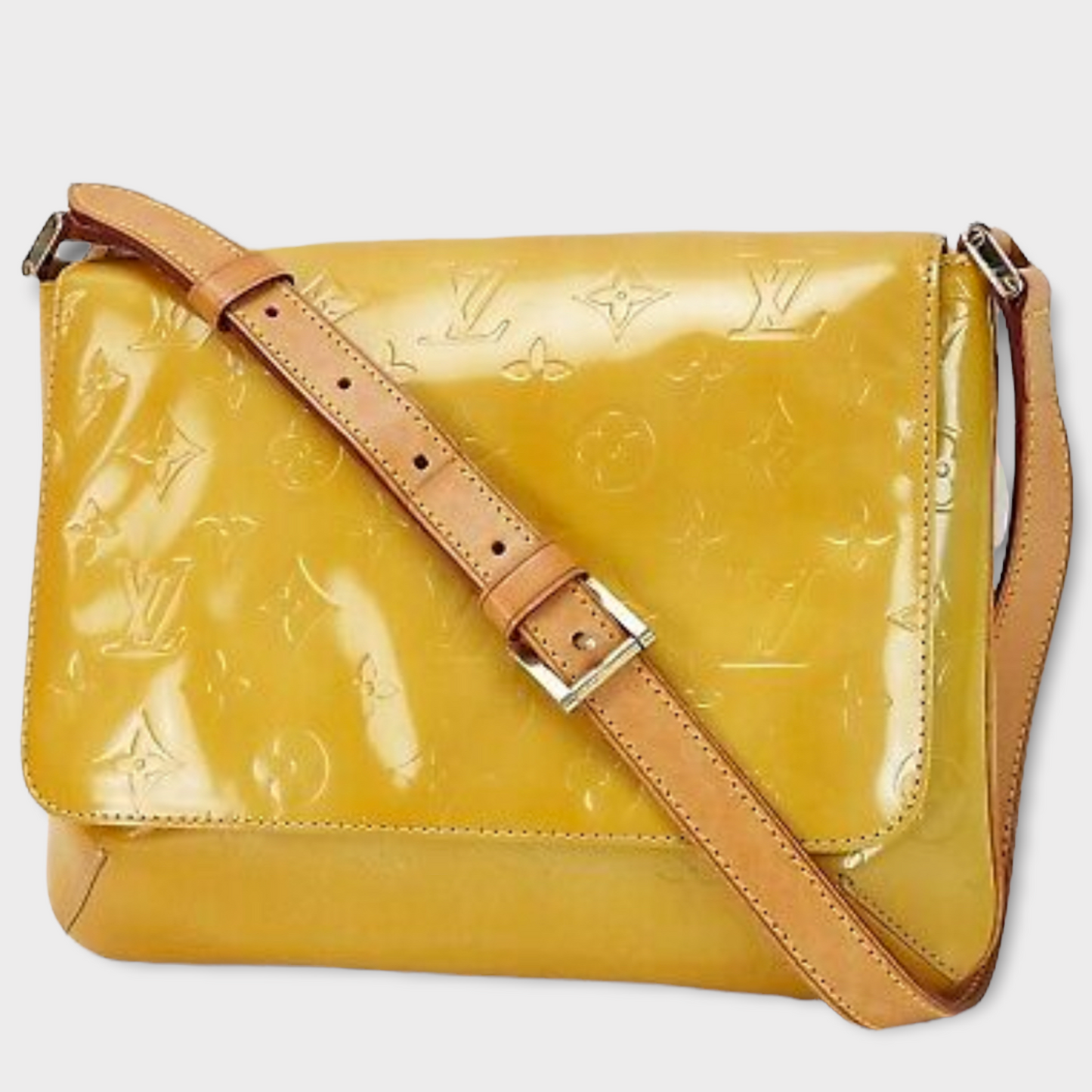 LOUIS VUITTON Vernis bag yellow vintage