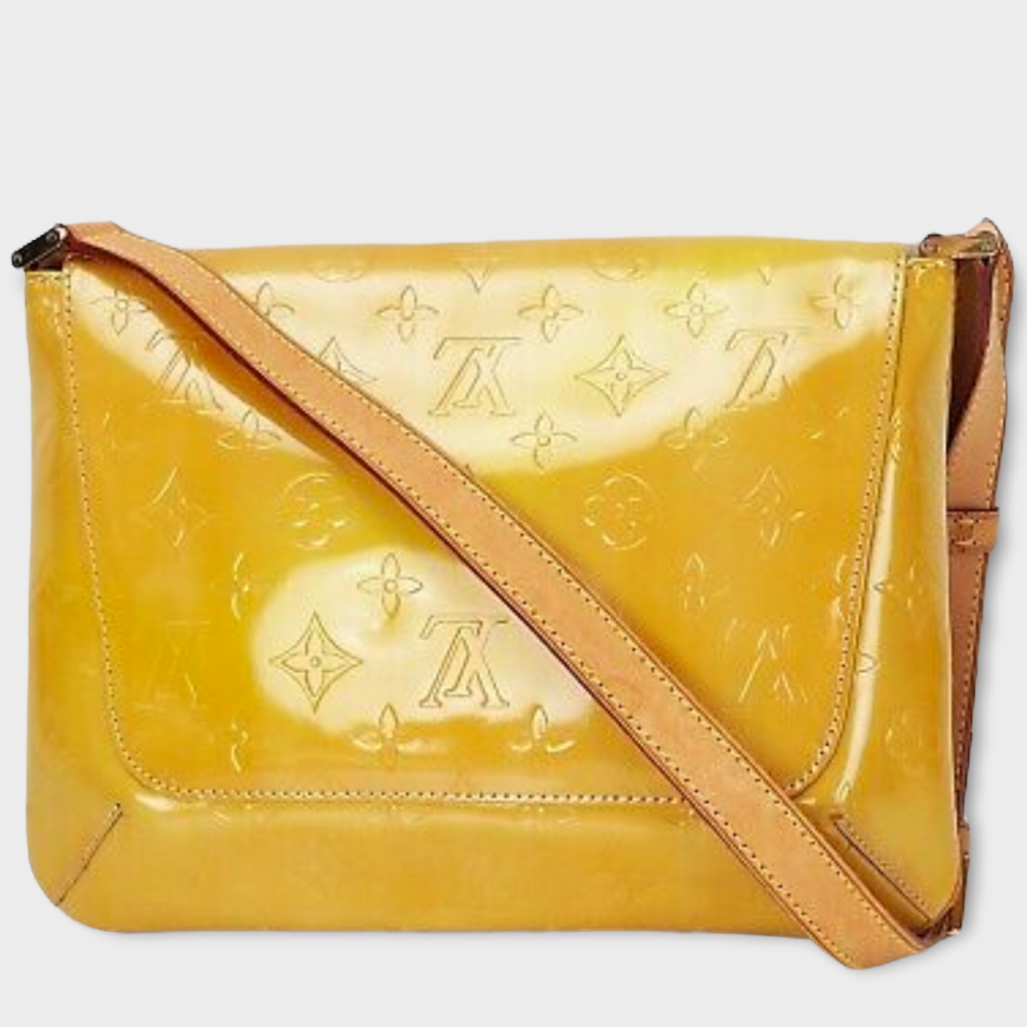 LOUIS VUITTON Vernis bag yellow vintage