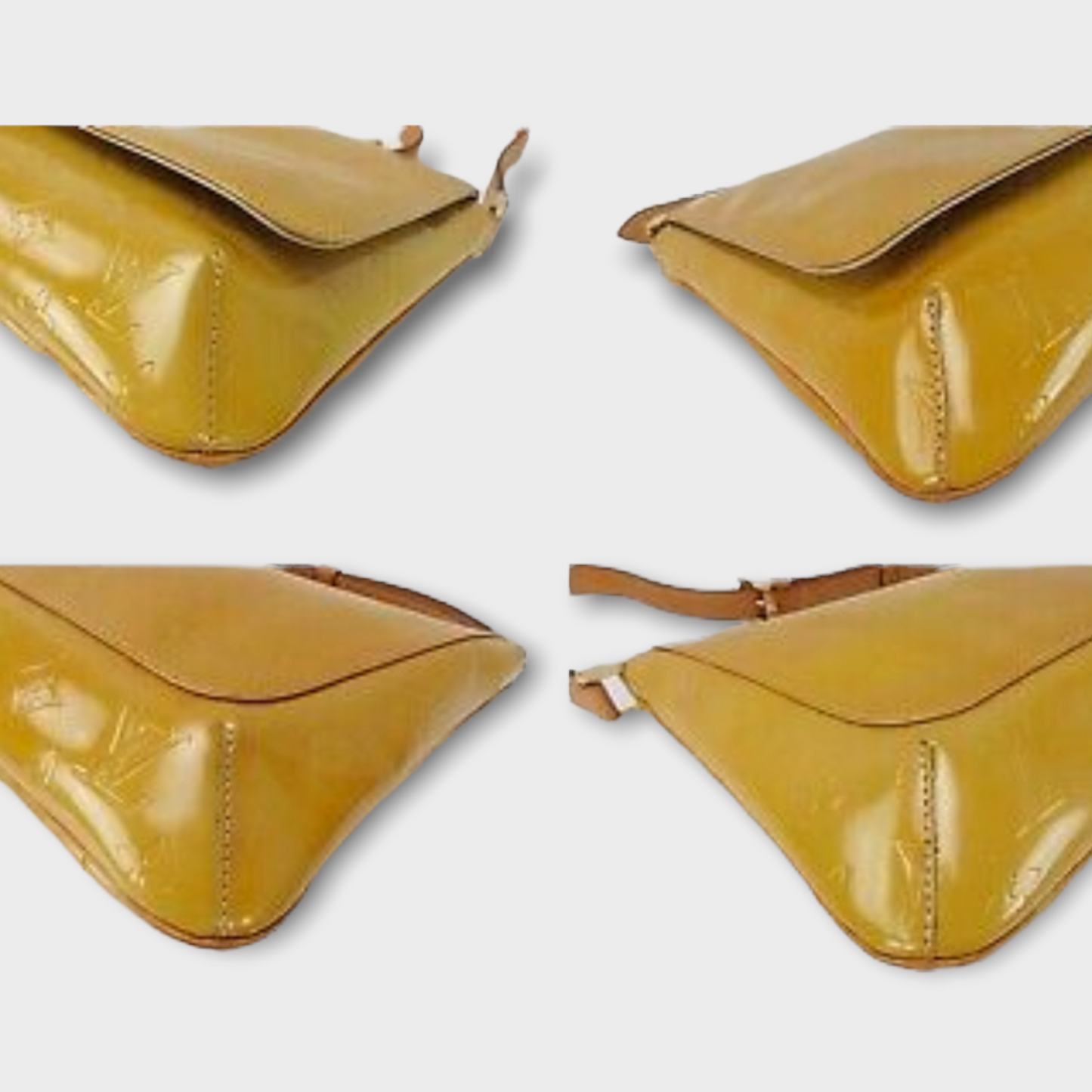 LOUIS VUITTON Sac Vernis jaune vintage