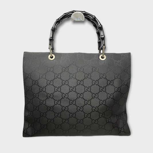 GUCCI sac à main shopper bambou